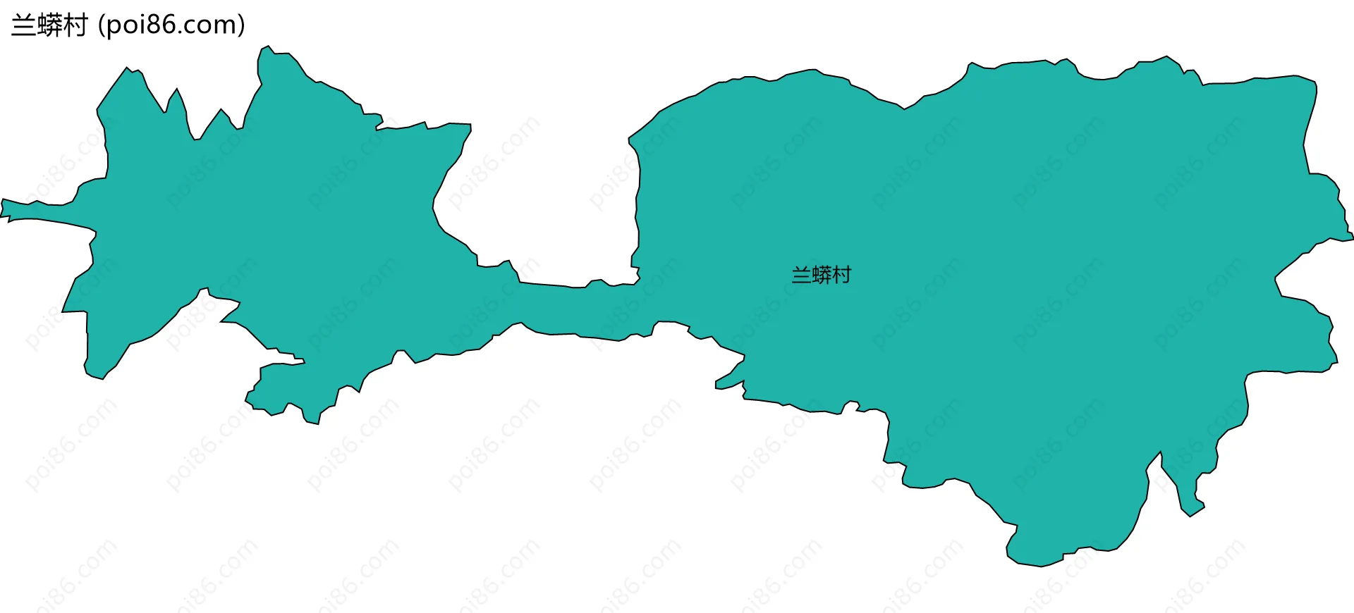 兰蟒村边界地图