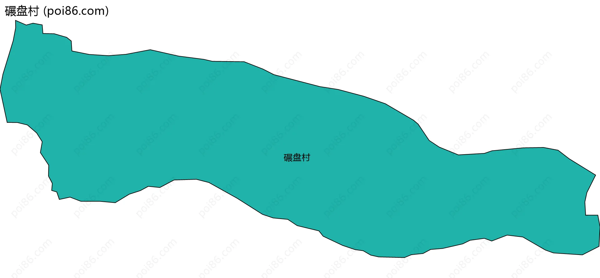 碾盘村边界地图