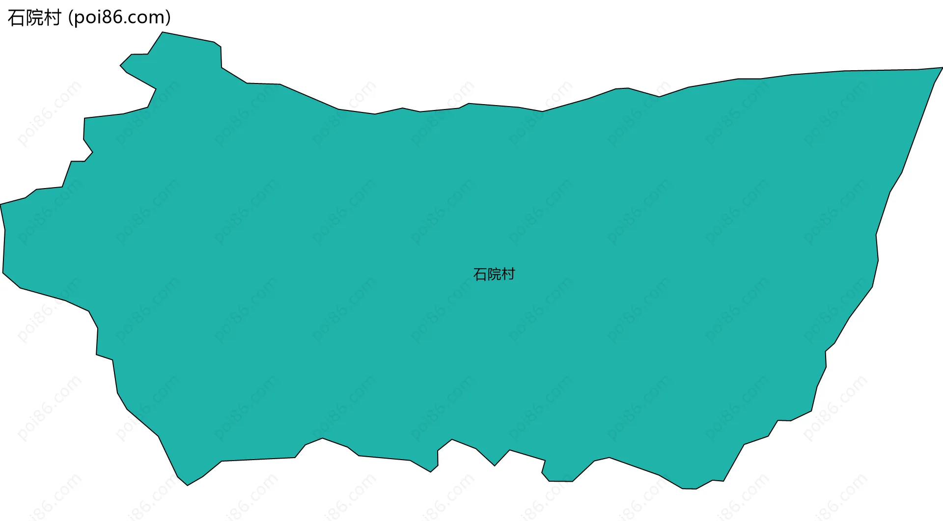 石院村边界地图