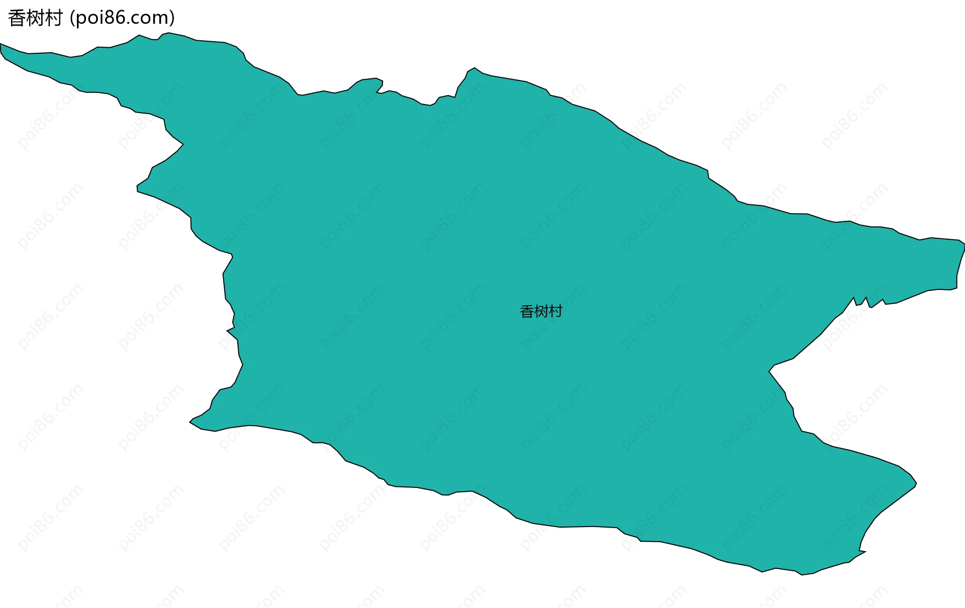 香树村边界地图