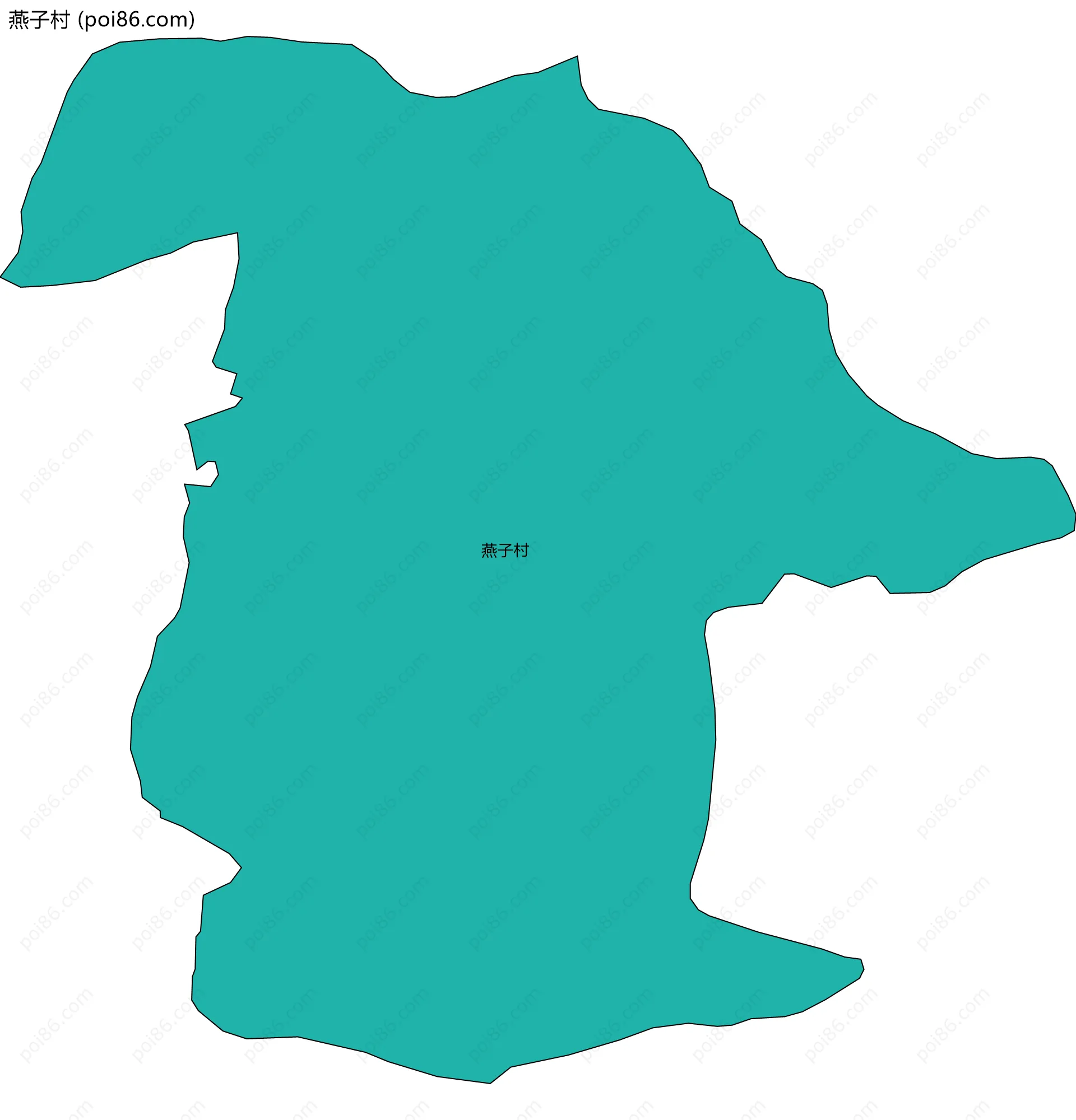 燕子村边界地图