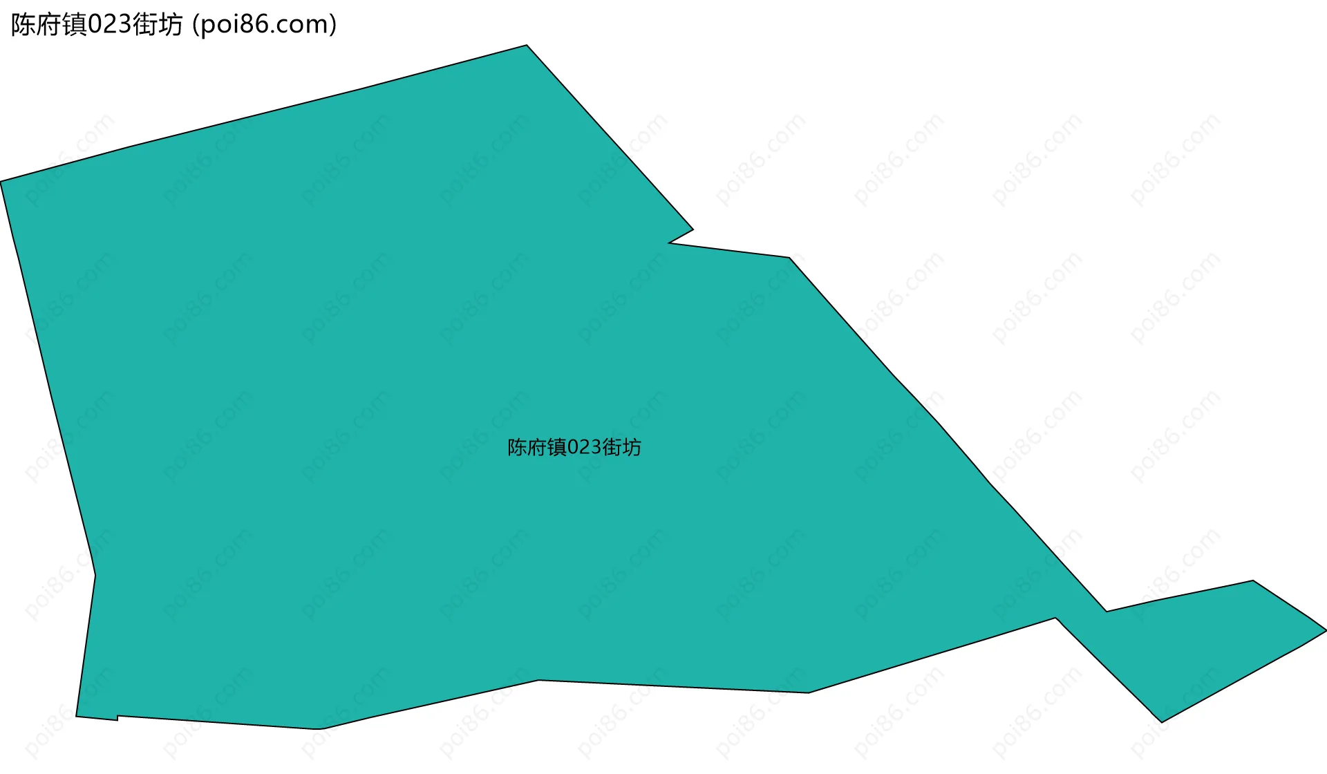 陈府镇023街坊边界地图