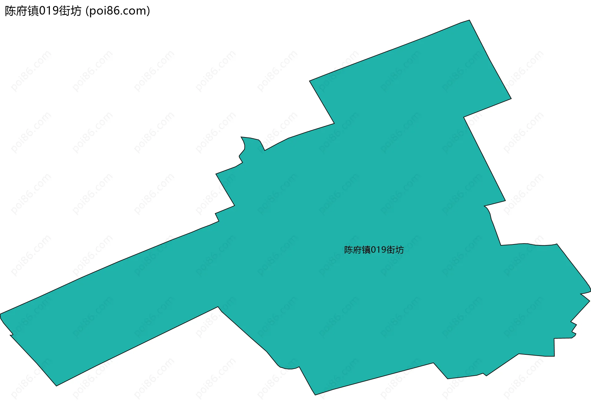 陈府镇019街坊边界地图