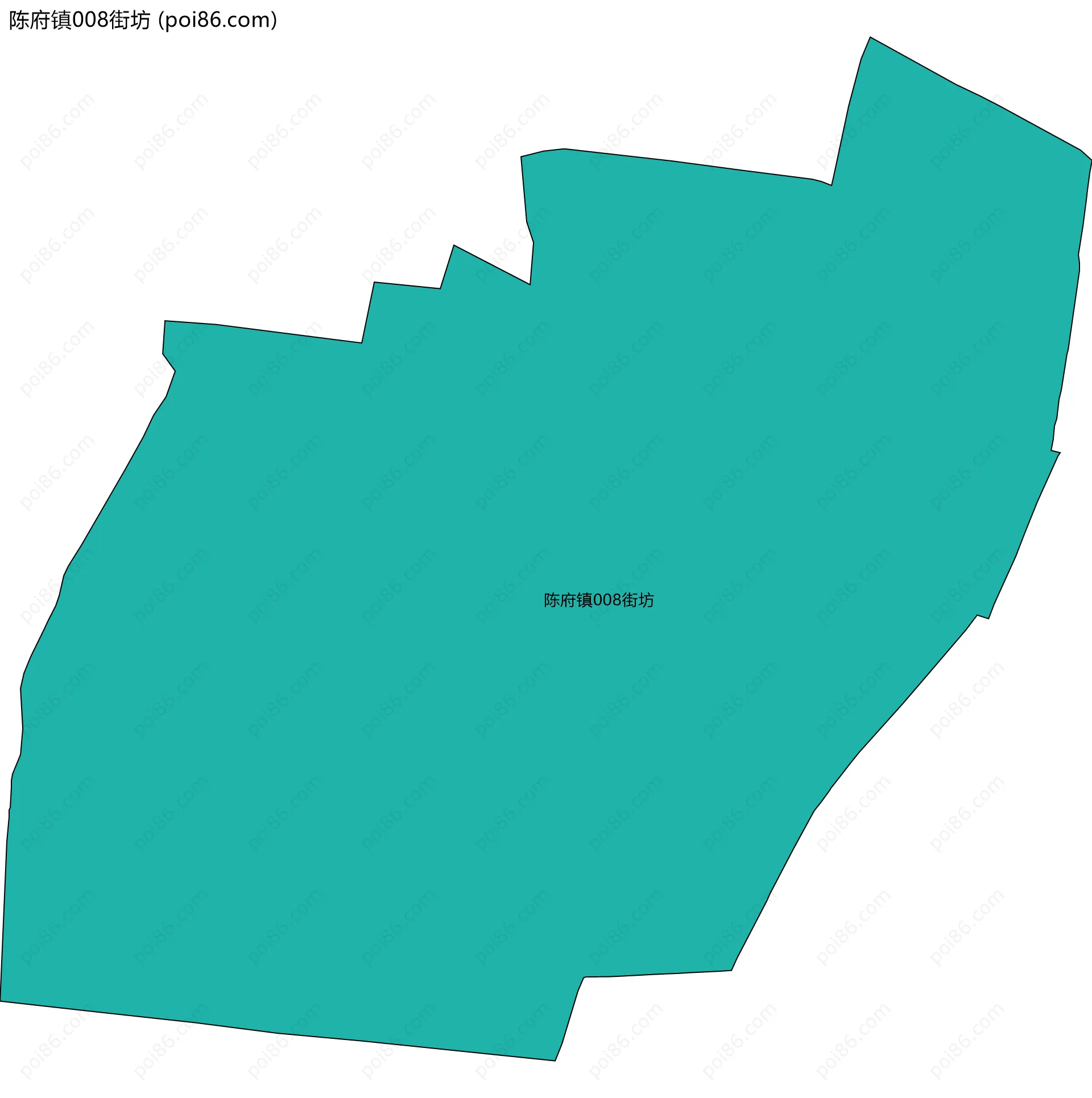 陈府镇008街坊边界地图