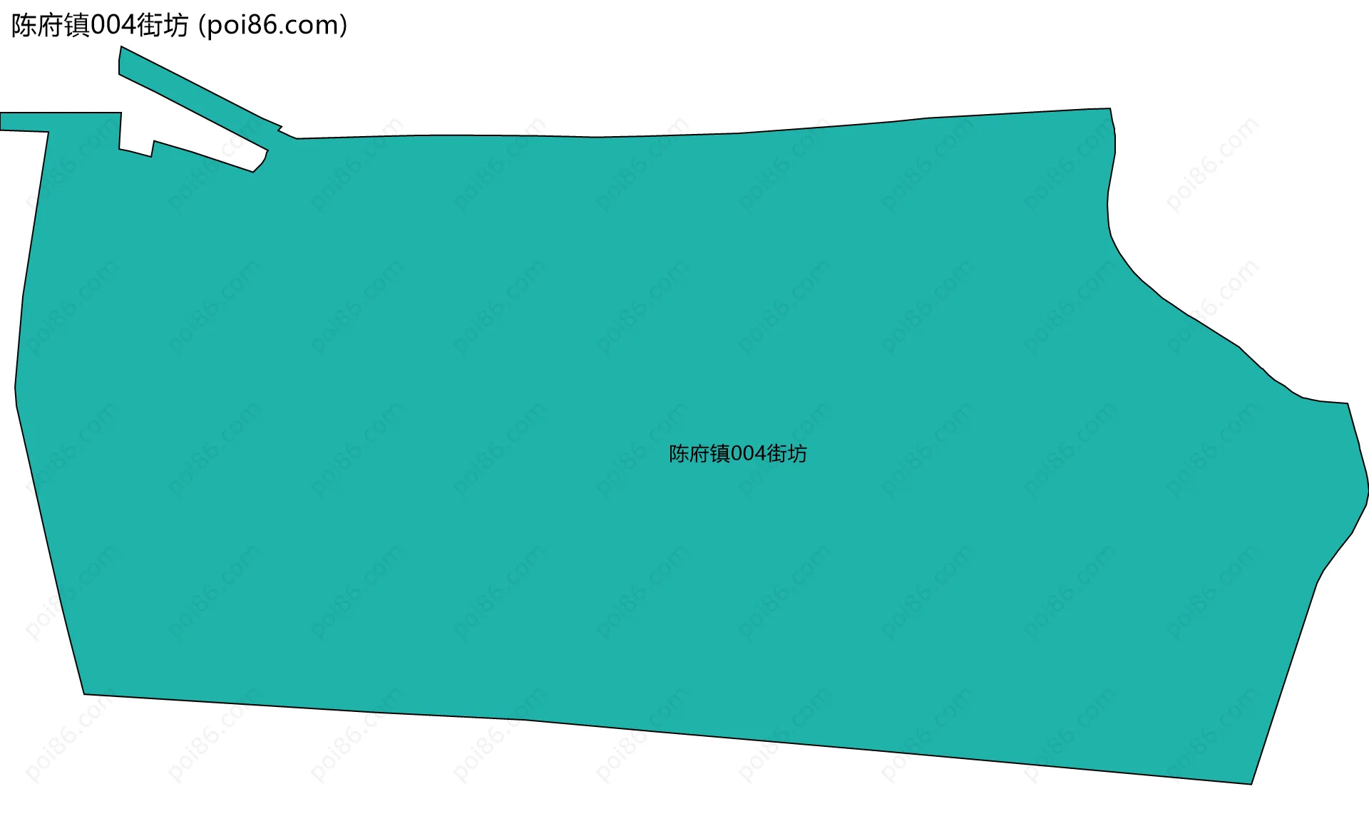 陈府镇004街坊边界地图
