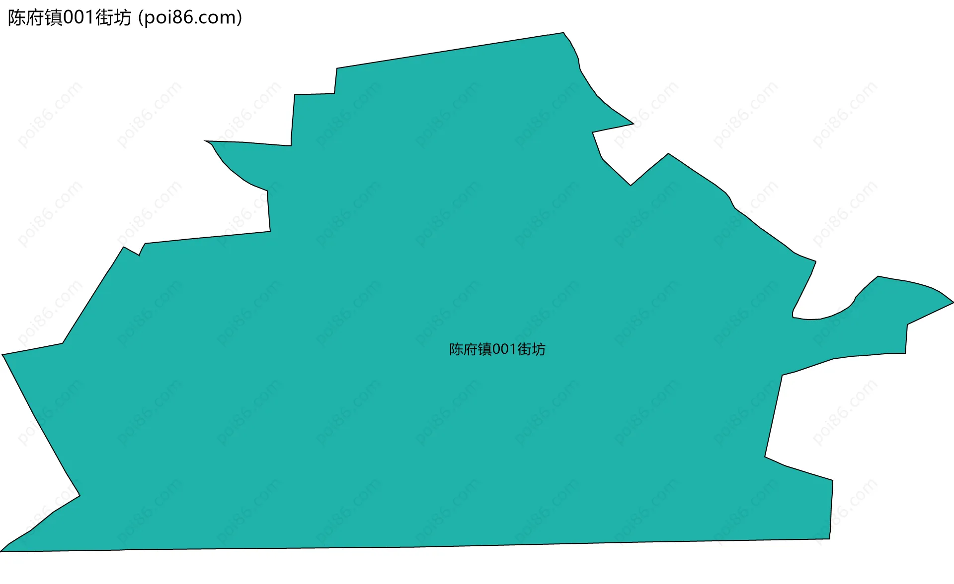 陈府镇001街坊边界地图