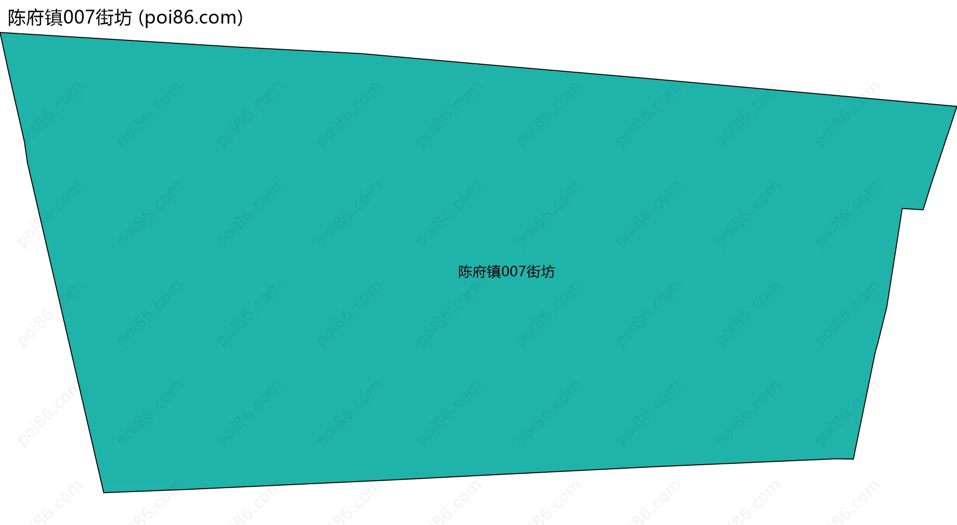 陈府镇007街坊边界地图