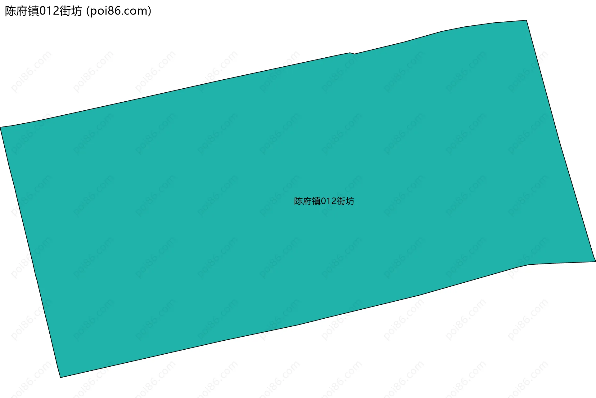 陈府镇012街坊边界地图