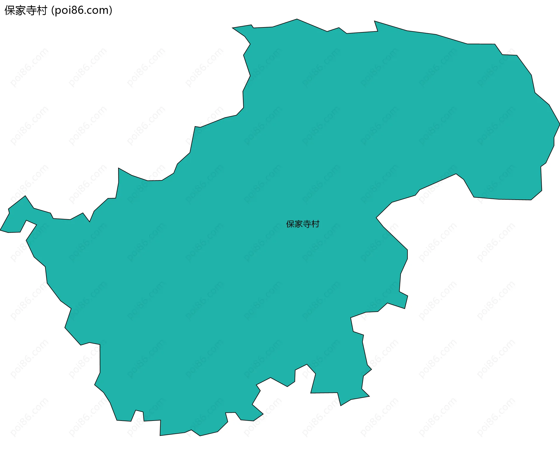 保家寺村边界地图