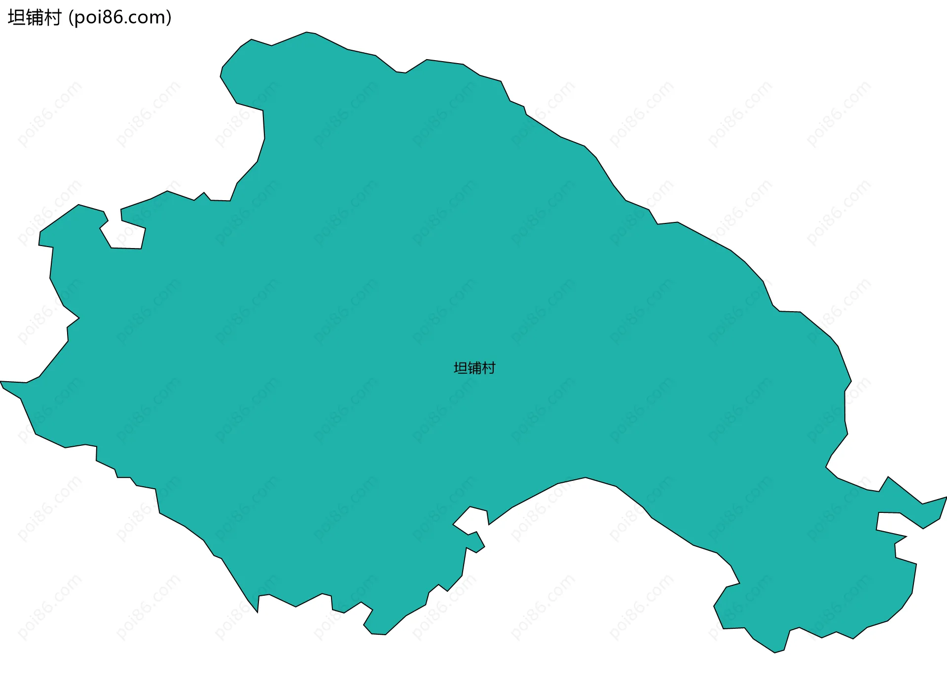 坦铺村边界地图