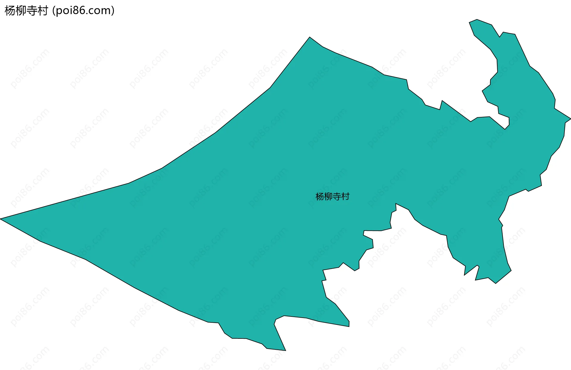杨柳寺村边界地图