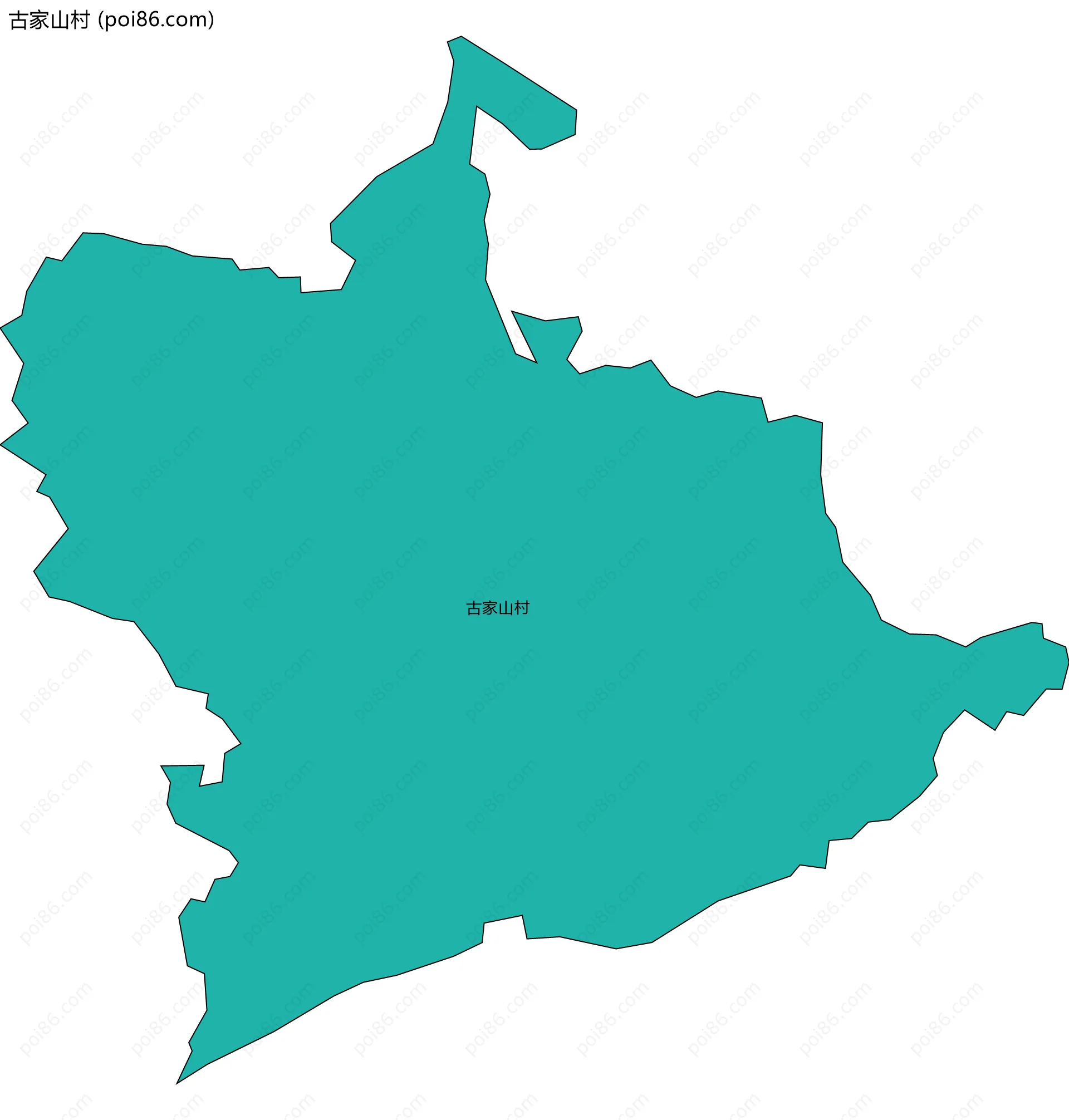 古家山村边界地图