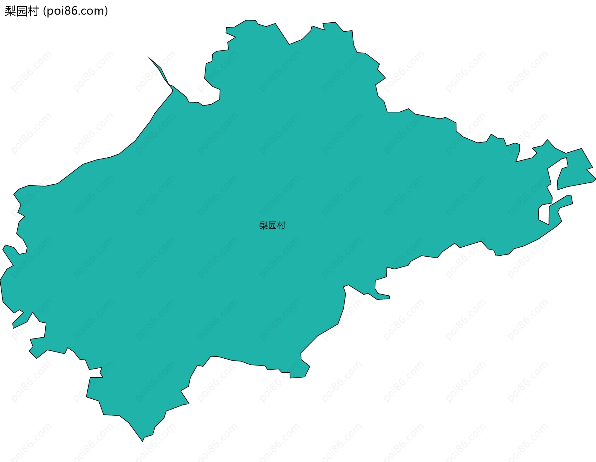 梨园村边界地图