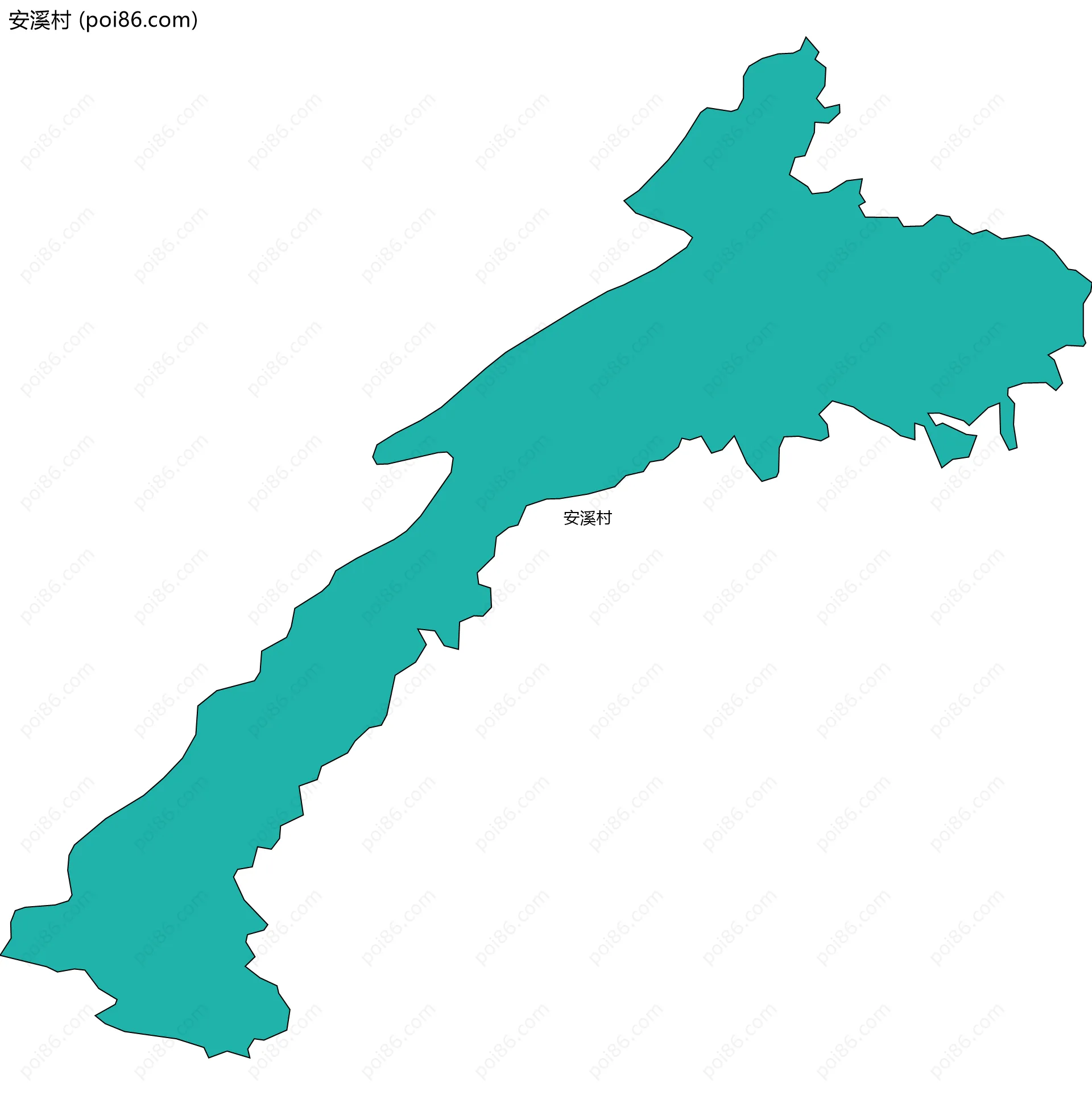 安溪村边界地图