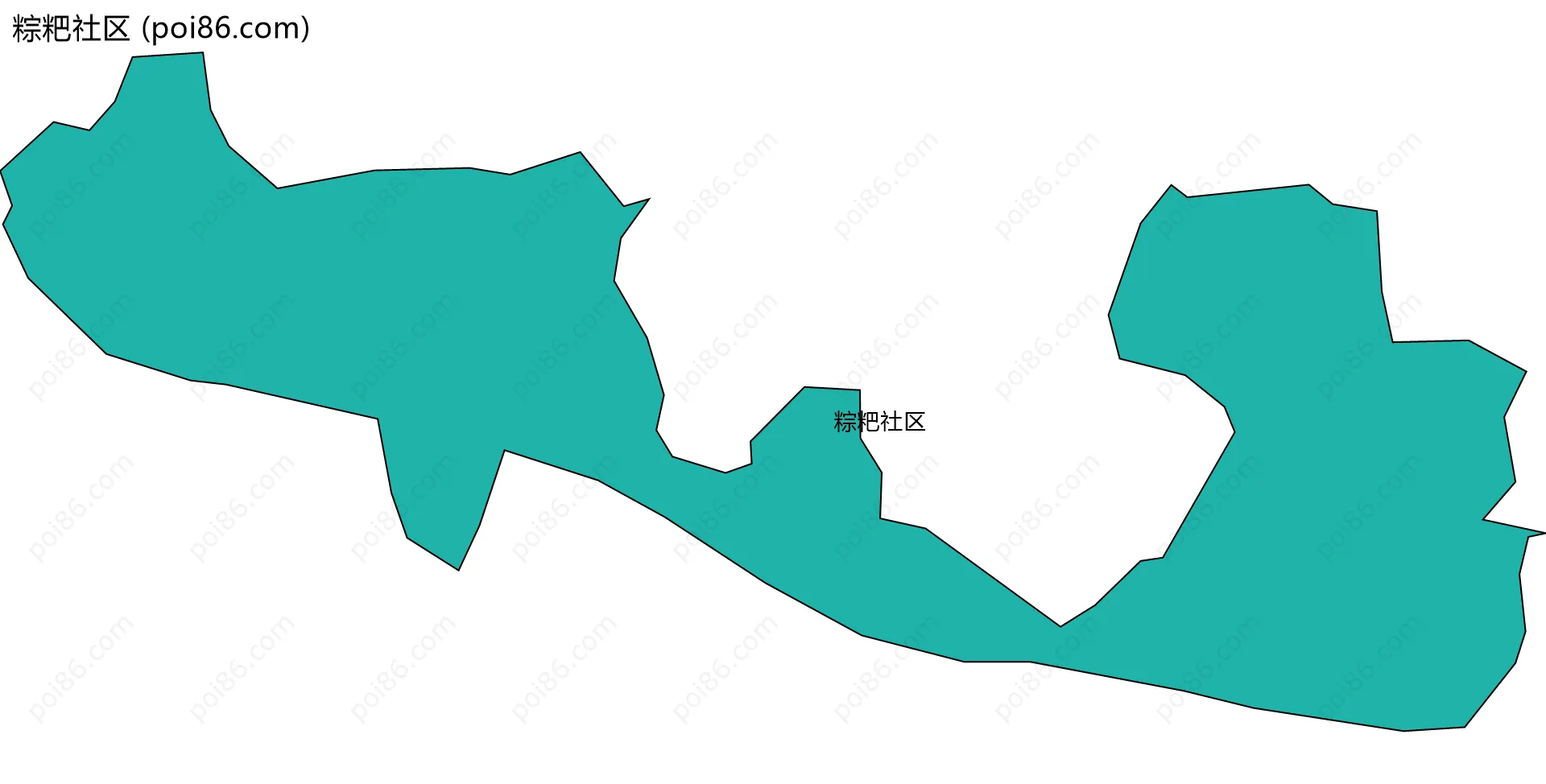 粽粑社区边界地图