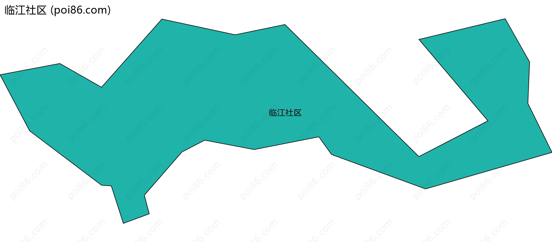 临江社区边界地图