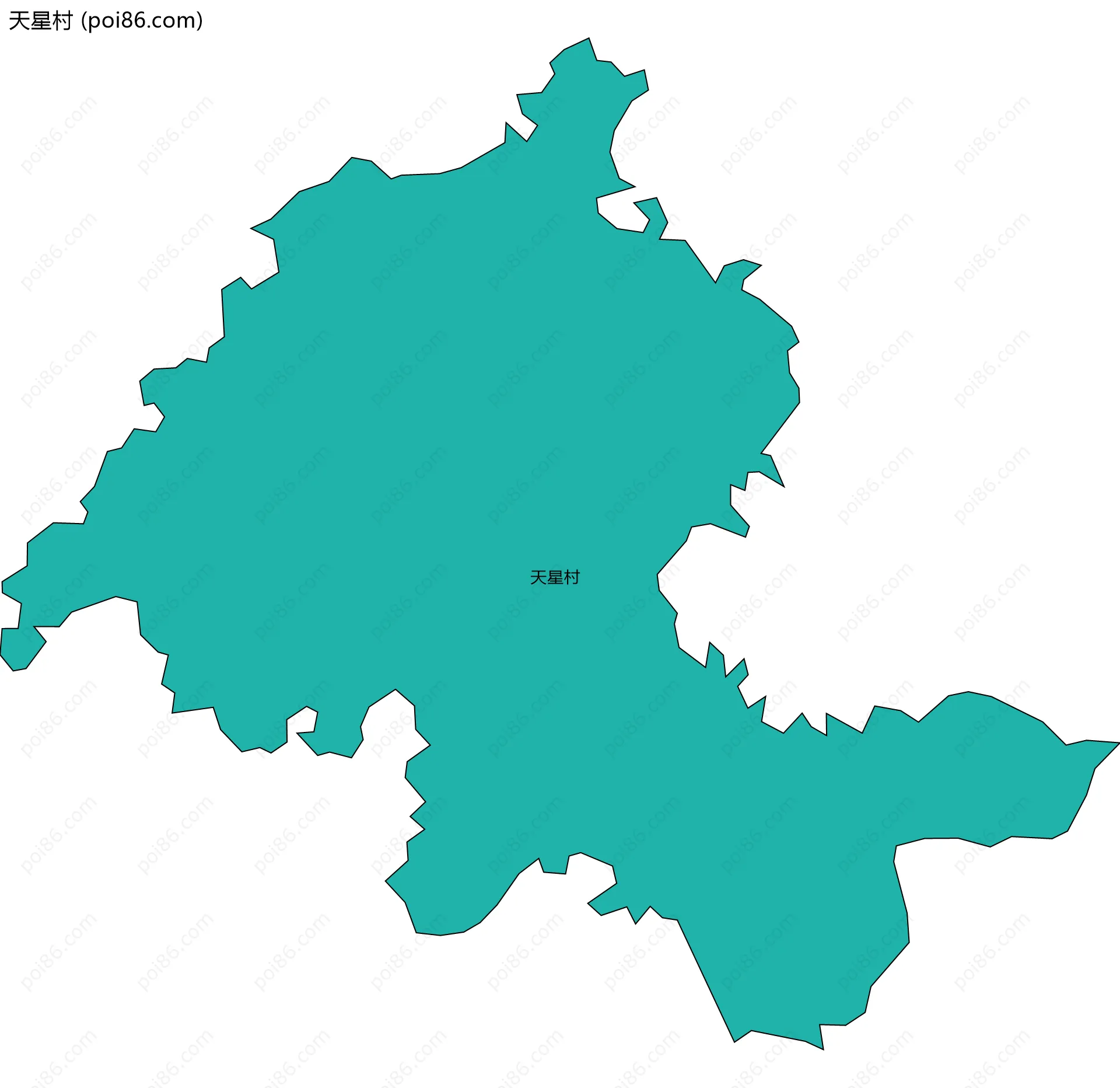天星村边界地图