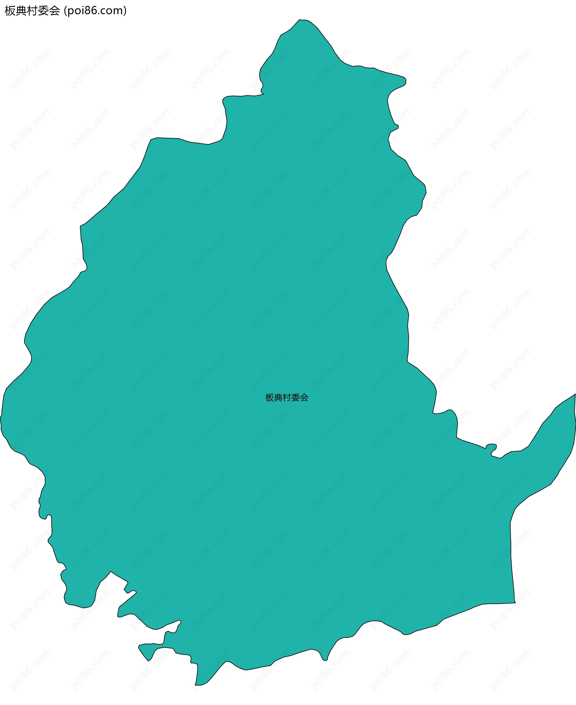 板典村委会边界地图