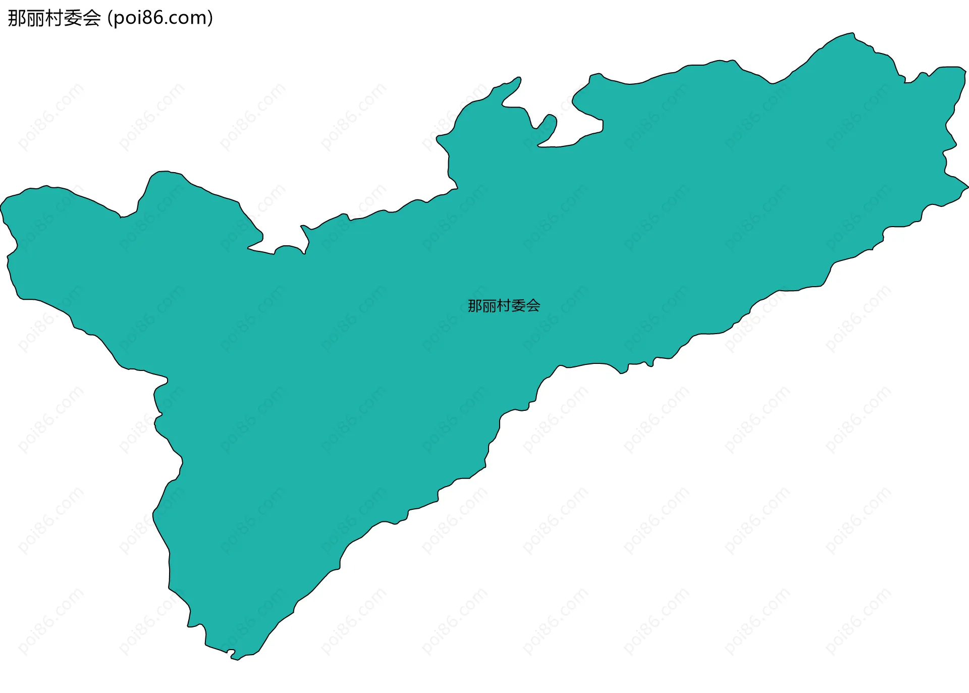 那丽村委会边界地图