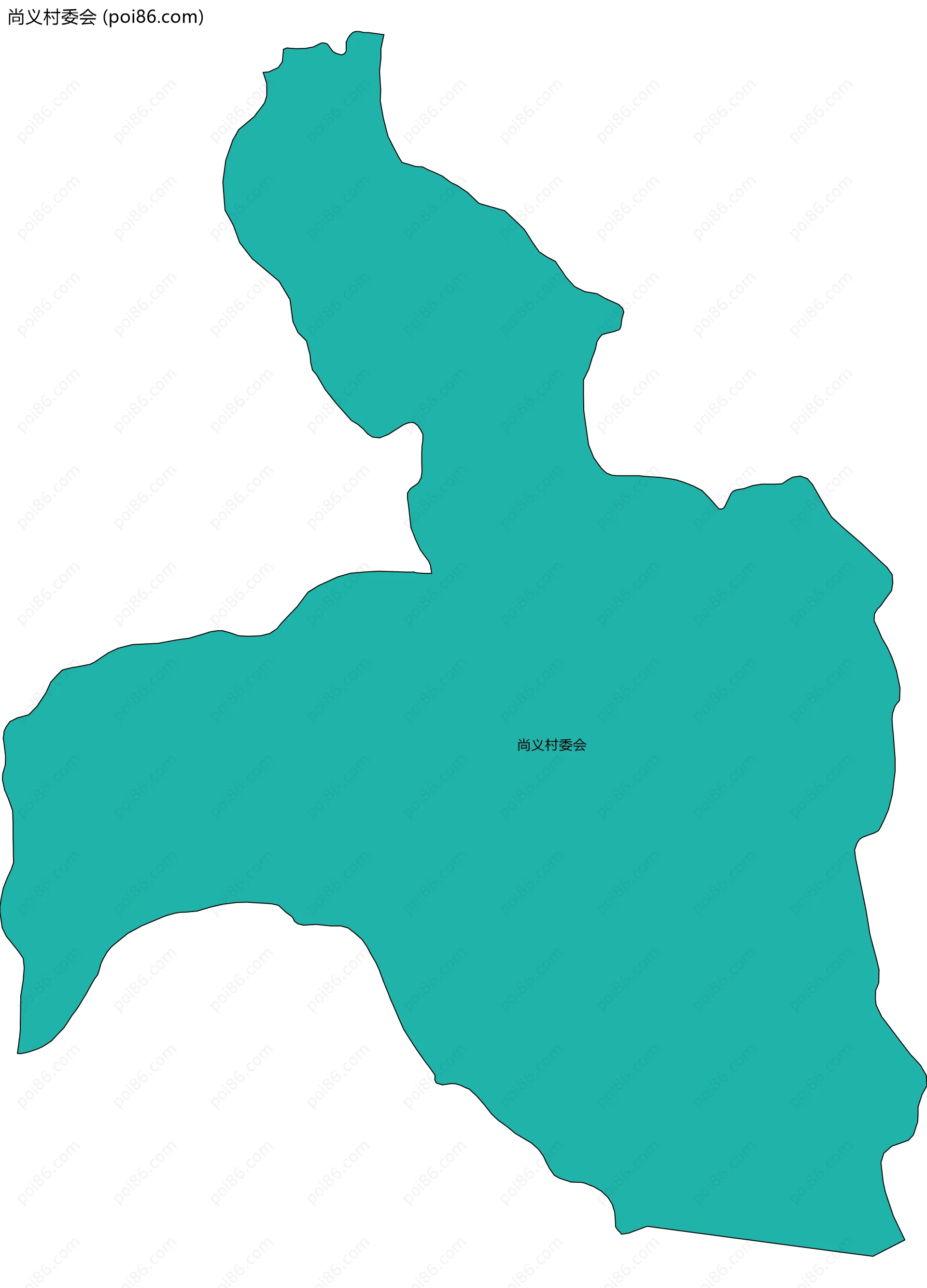 尚义村委会边界地图