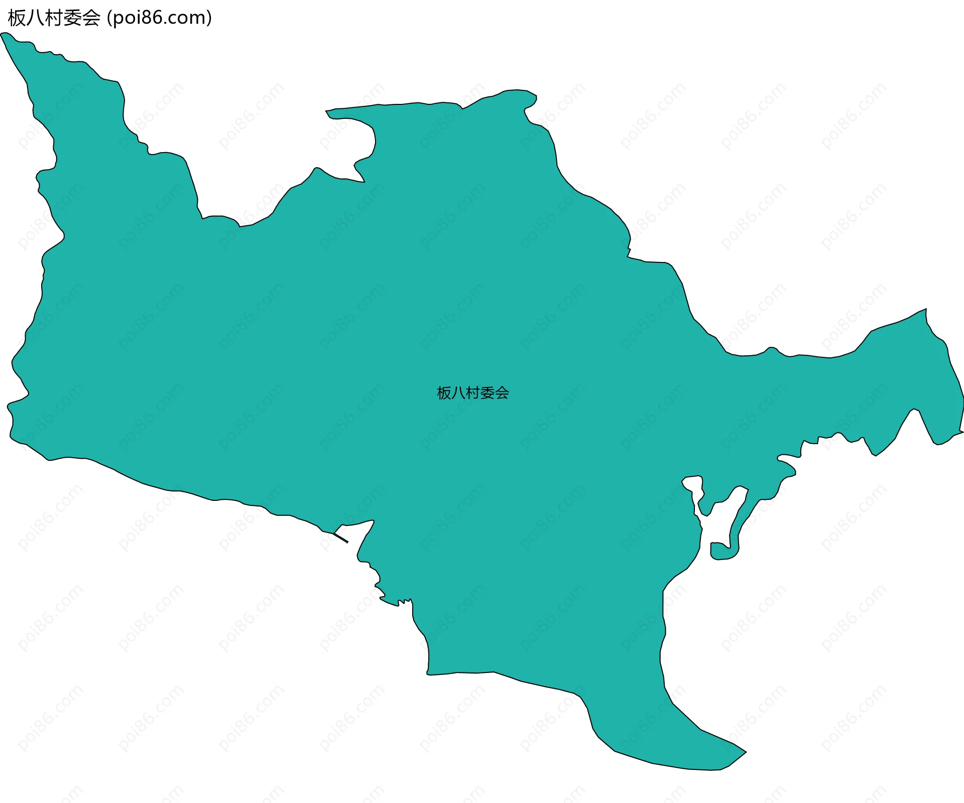 板八村委会边界地图