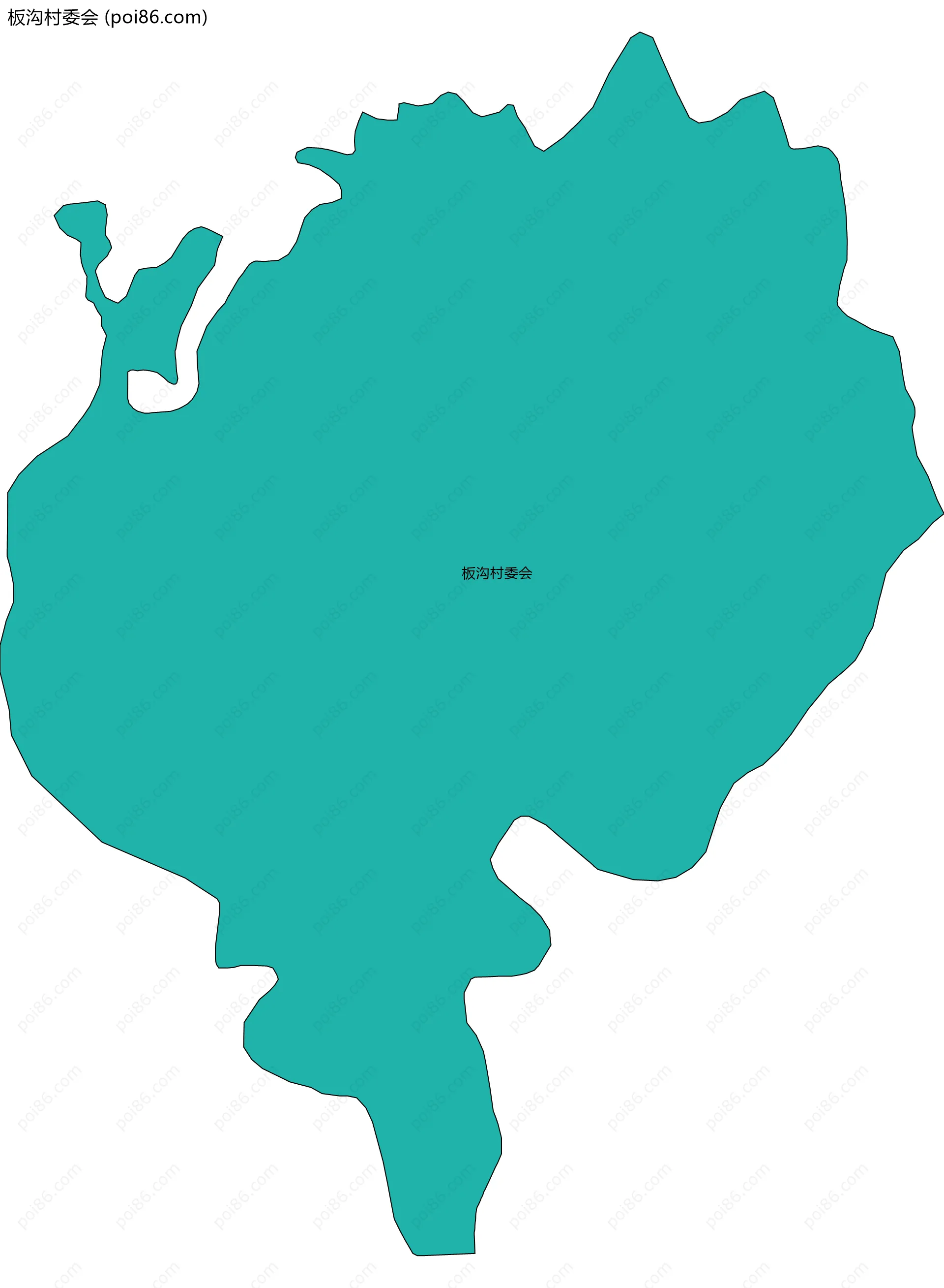 板沟村委会边界地图