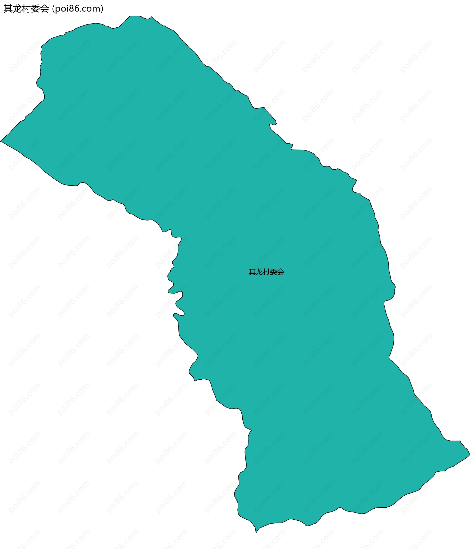 其龙村委会边界地图