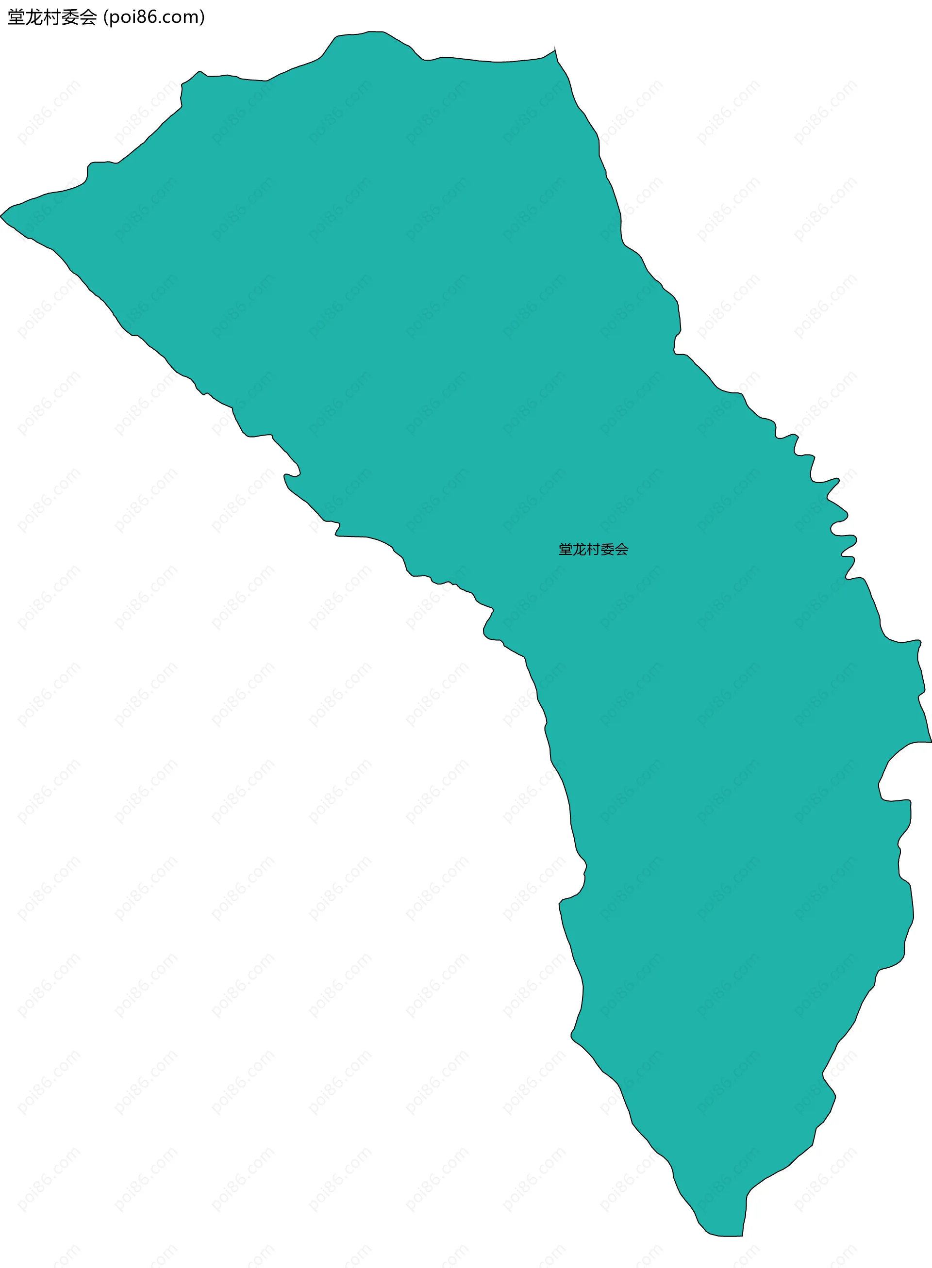 堂龙村委会边界地图