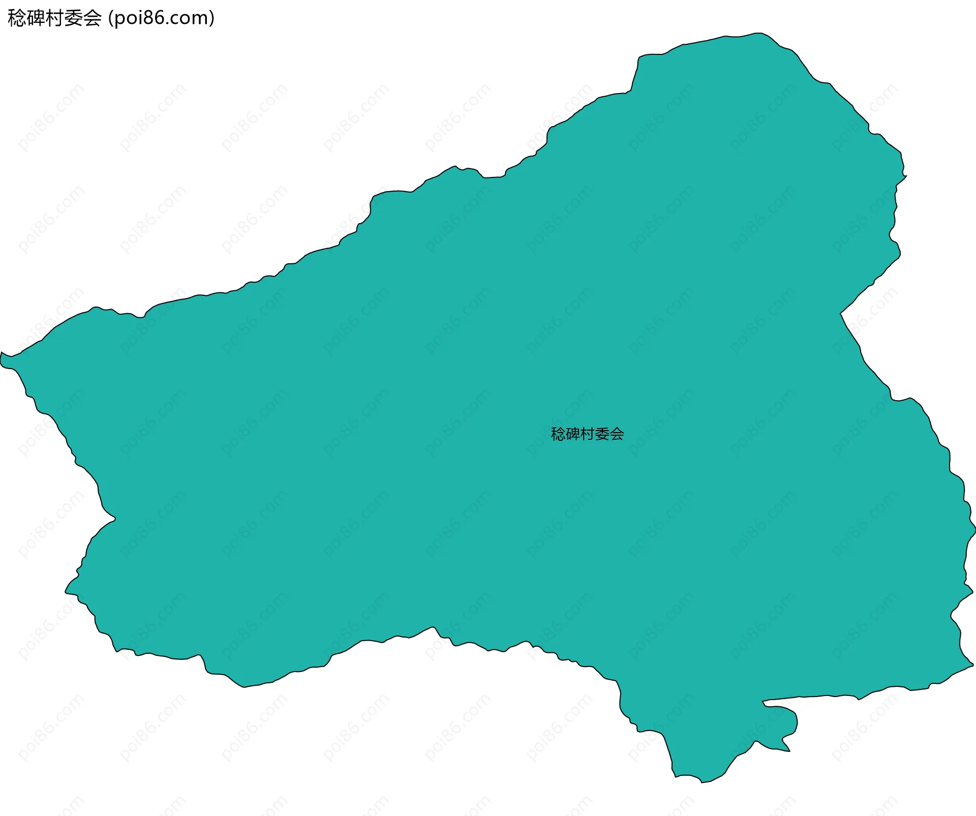 稔碑村委会边界地图