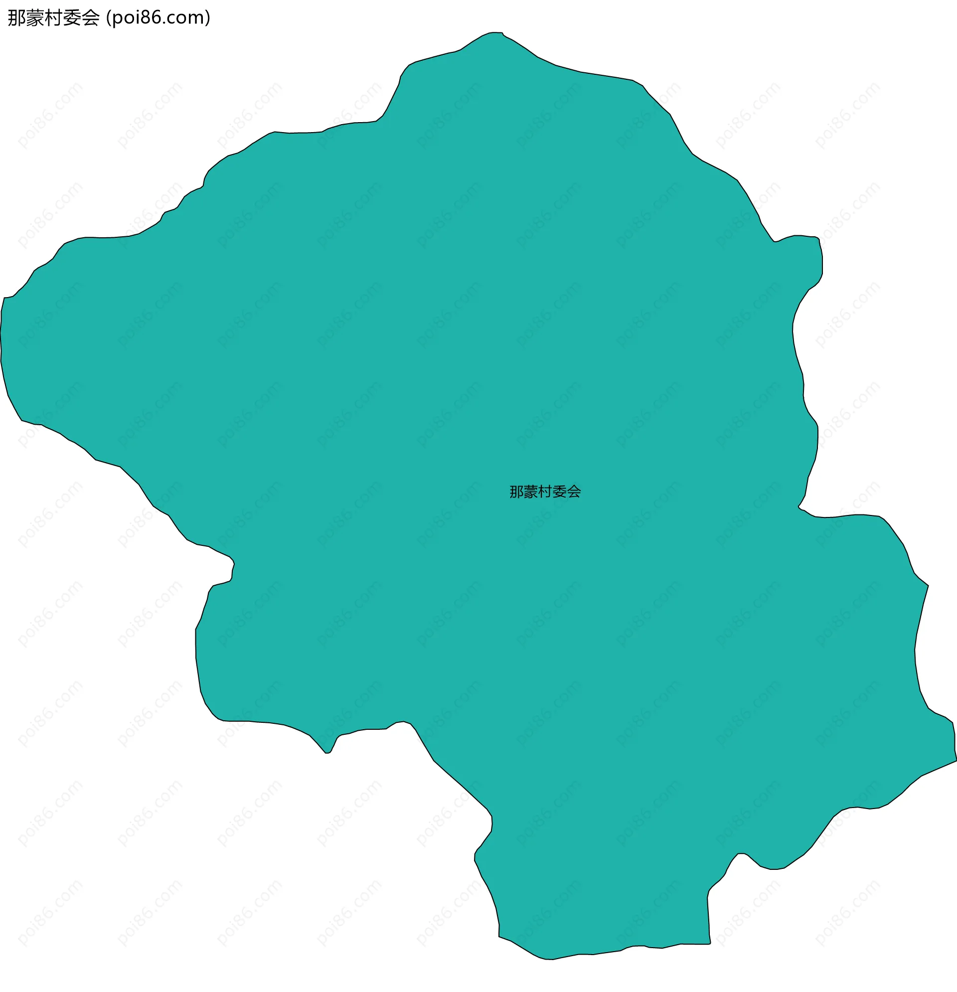 那蒙村委会边界地图