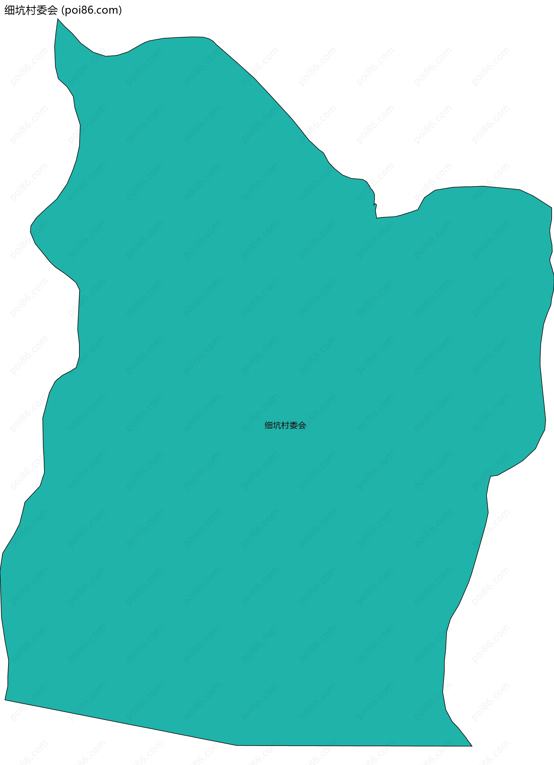 细坑村委会边界地图