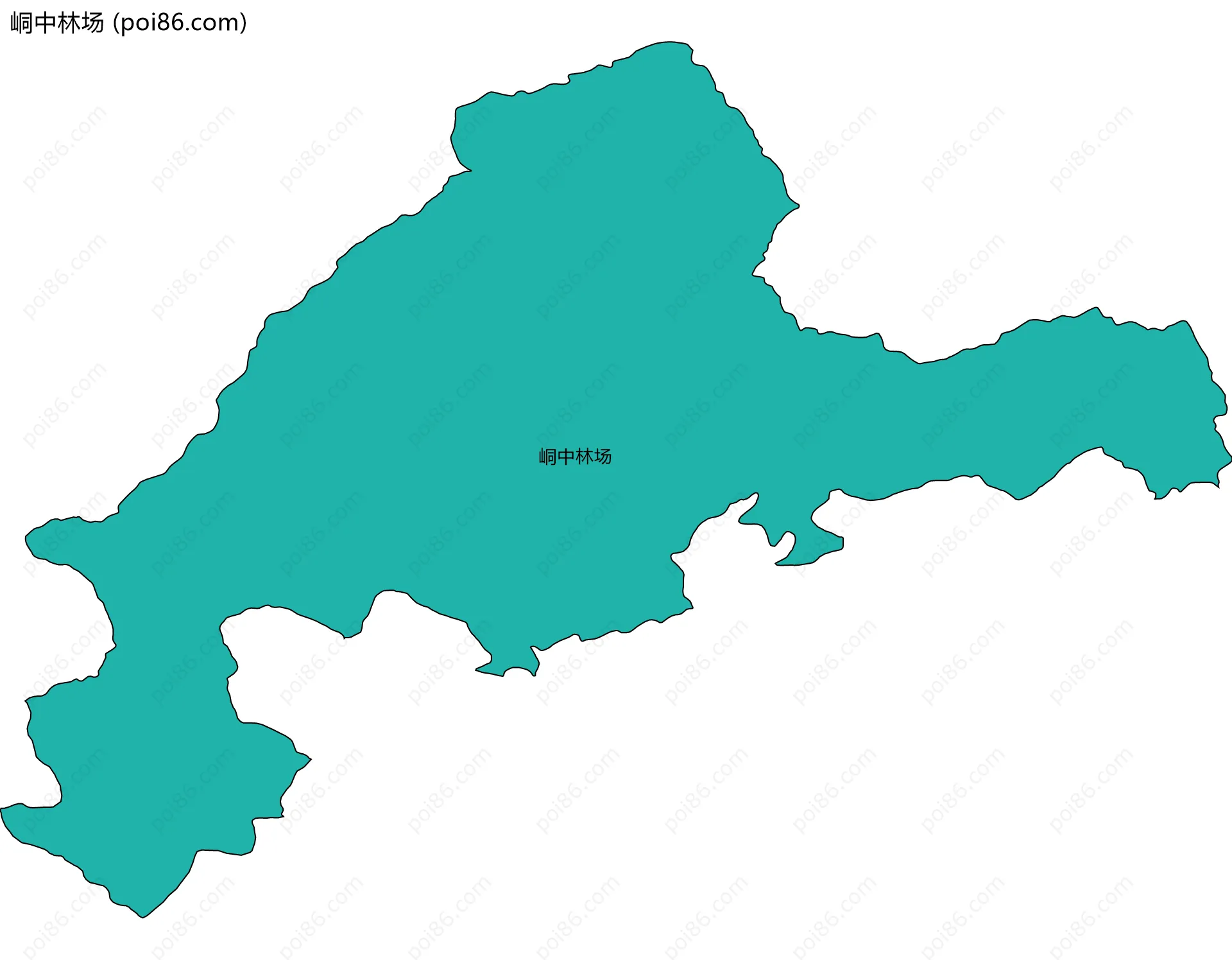 峒中林场边界地图