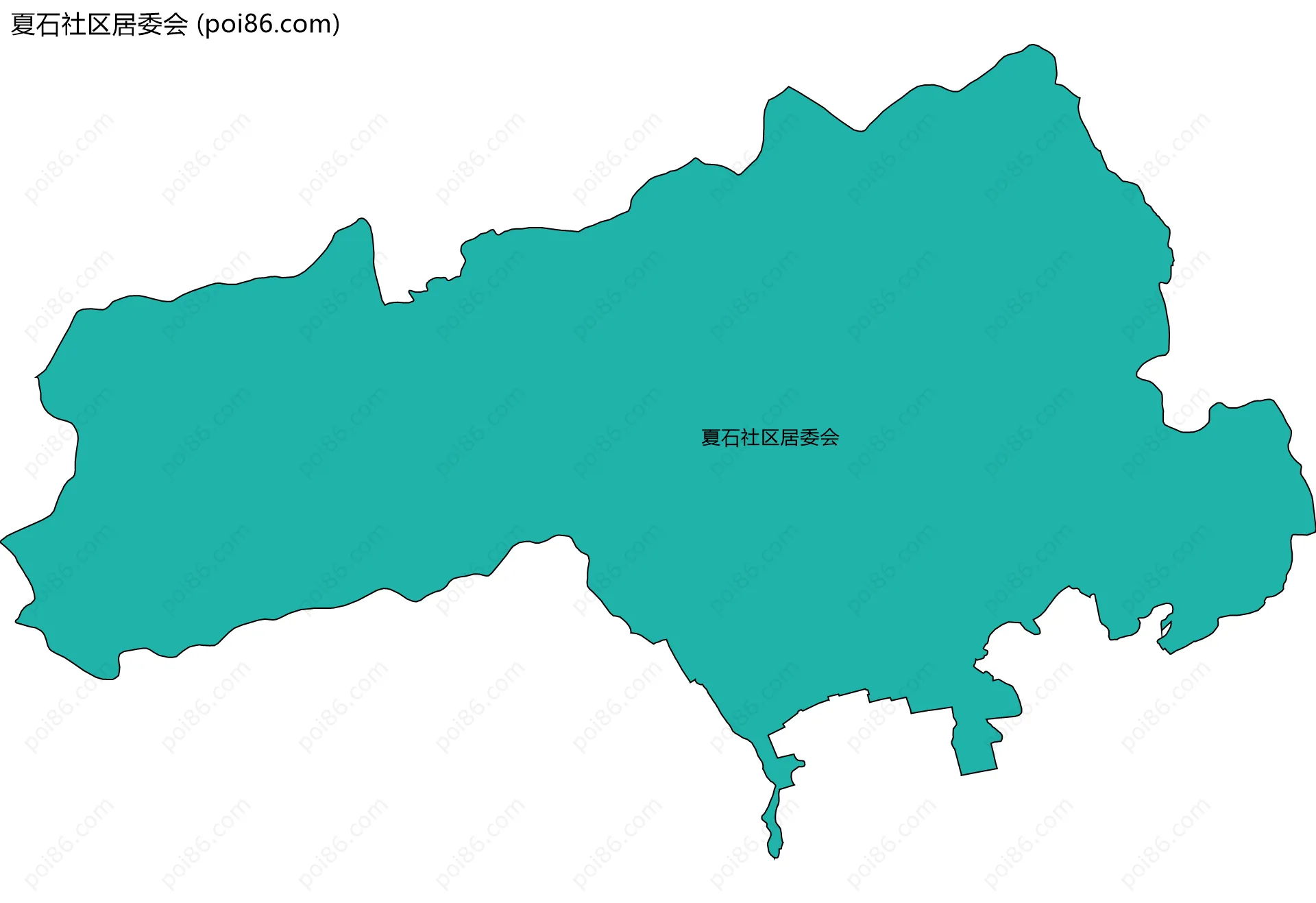 夏石社区居委会边界地图