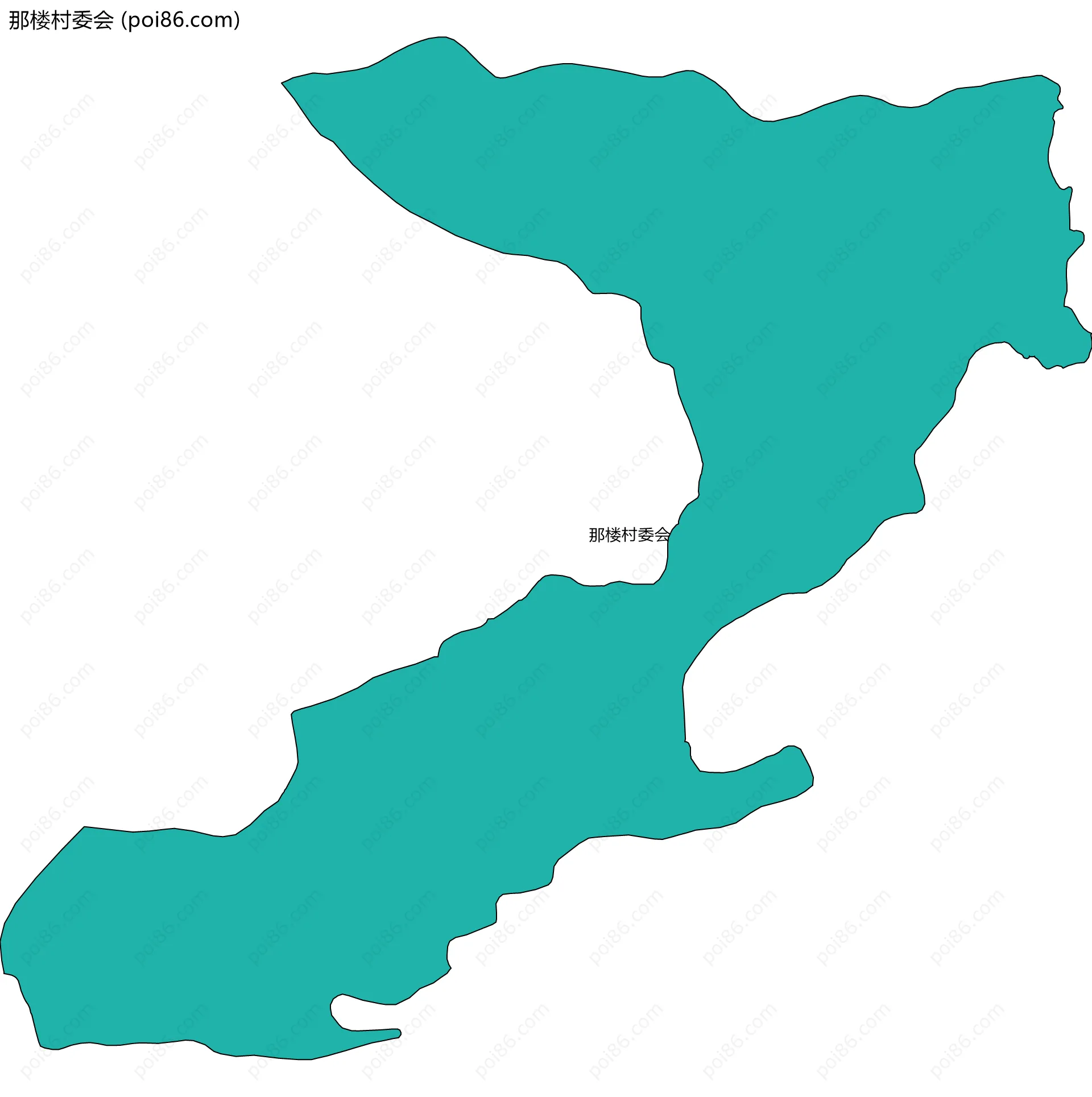 那楼村委会边界地图