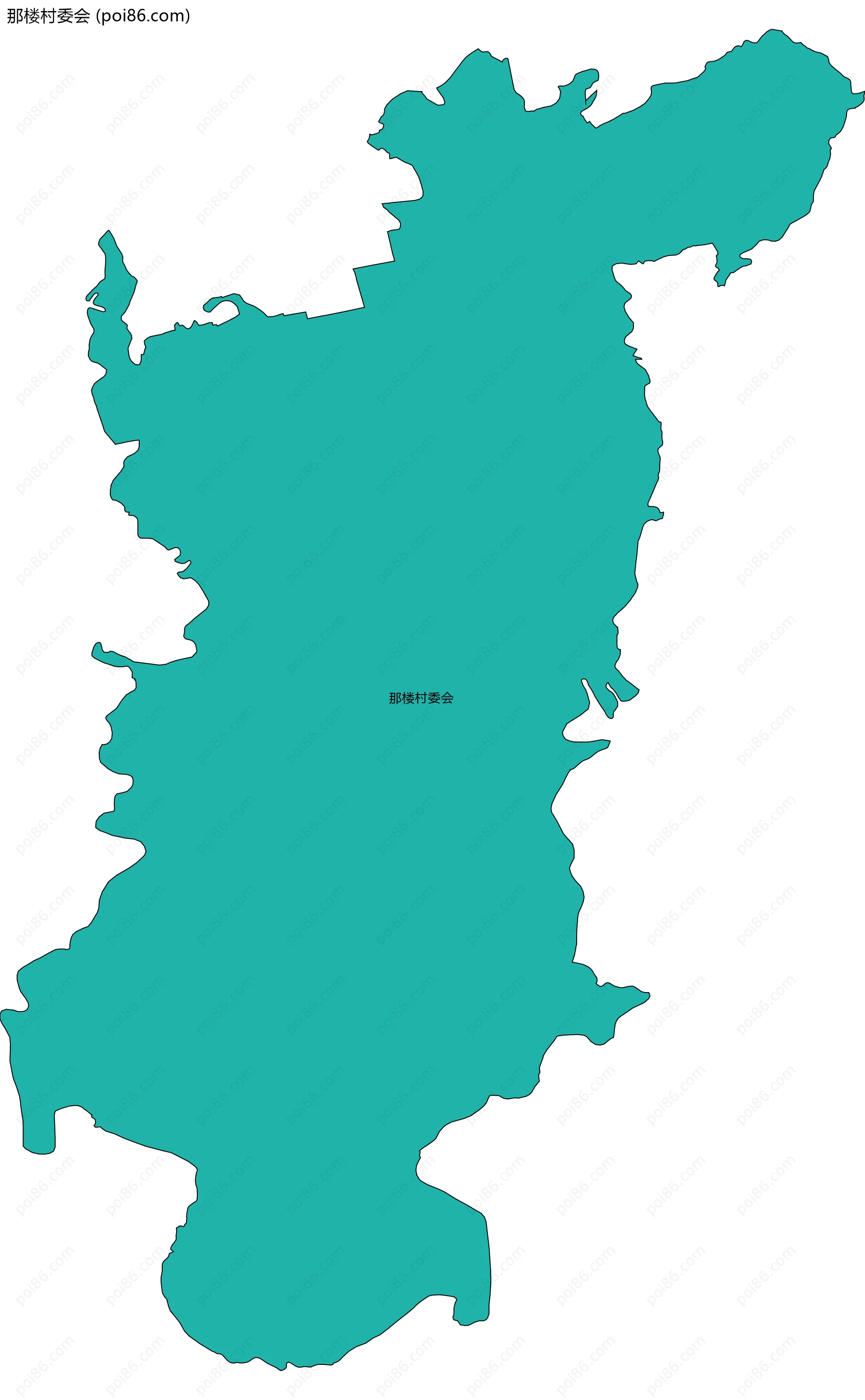 那楼村委会边界地图