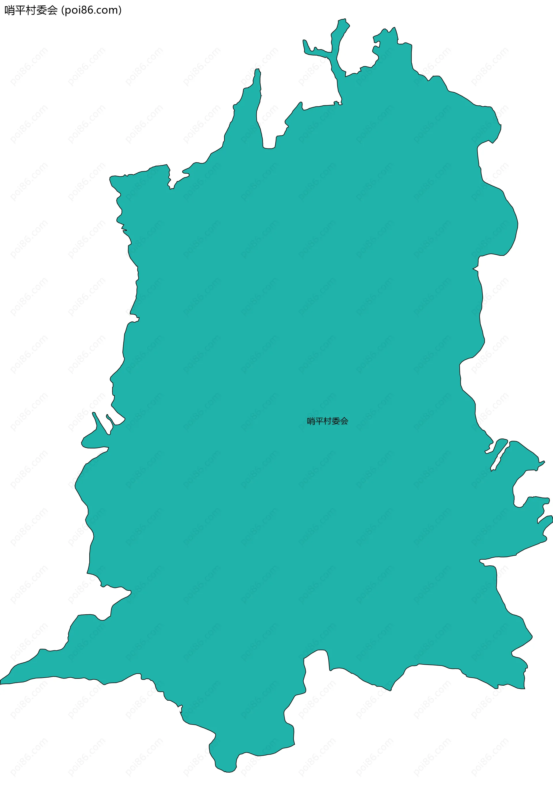 哨平村委会边界地图