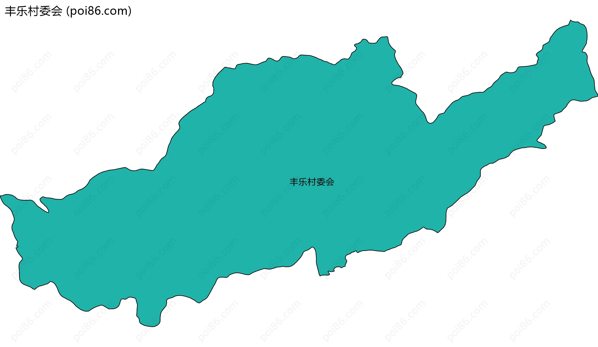 丰乐村委会边界地图