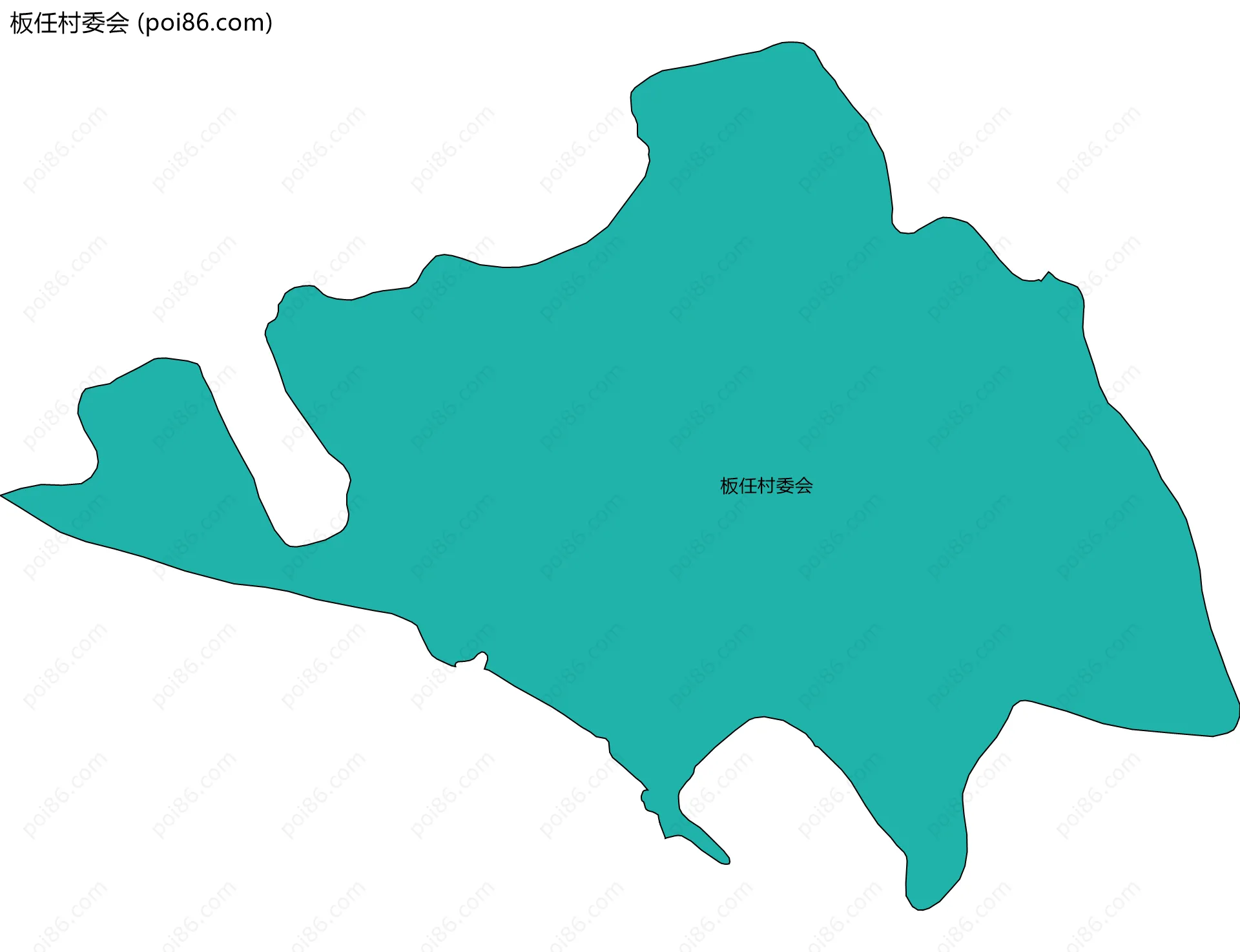 板任村委会边界地图