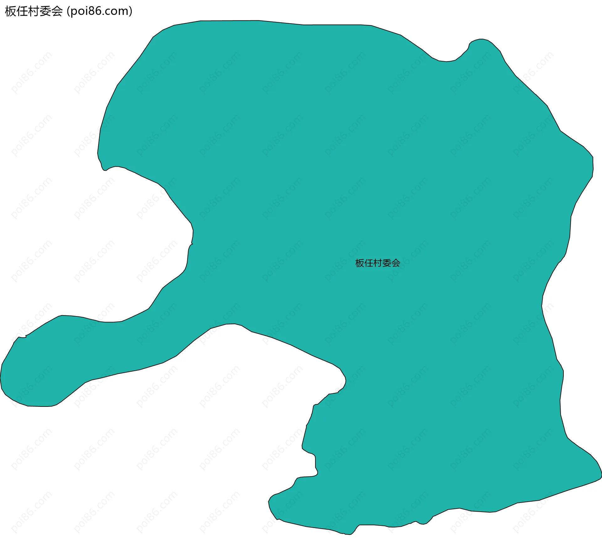 板任村委会边界地图