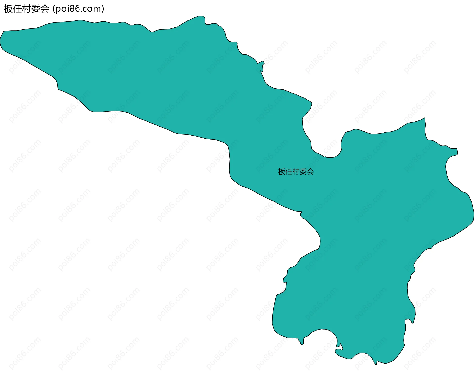 板任村委会边界地图