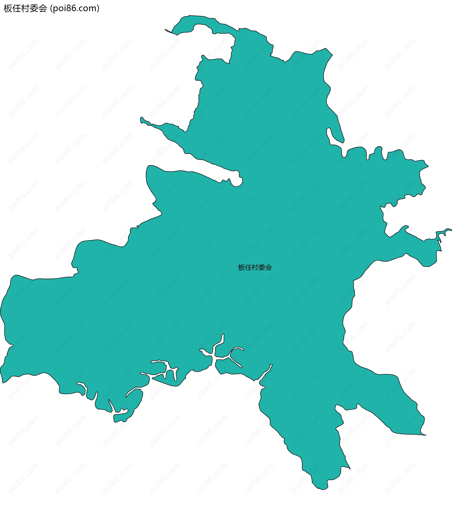 板任村委会边界地图