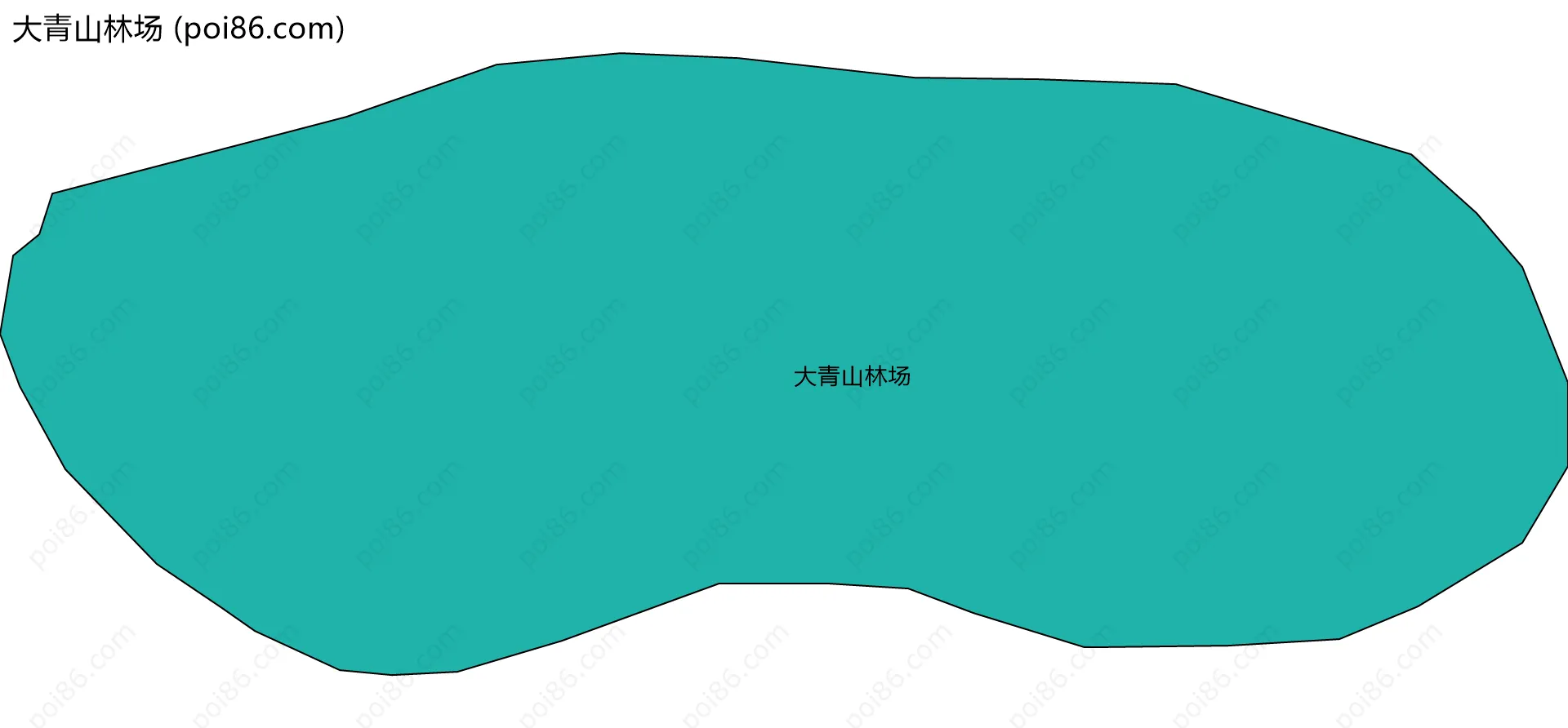 大青山林场边界地图