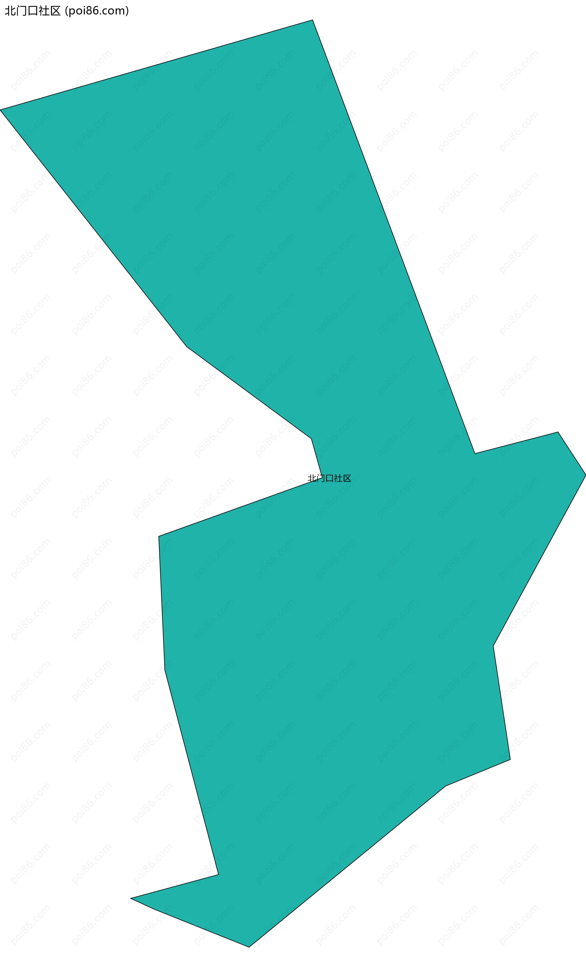 北门口社区边界地图