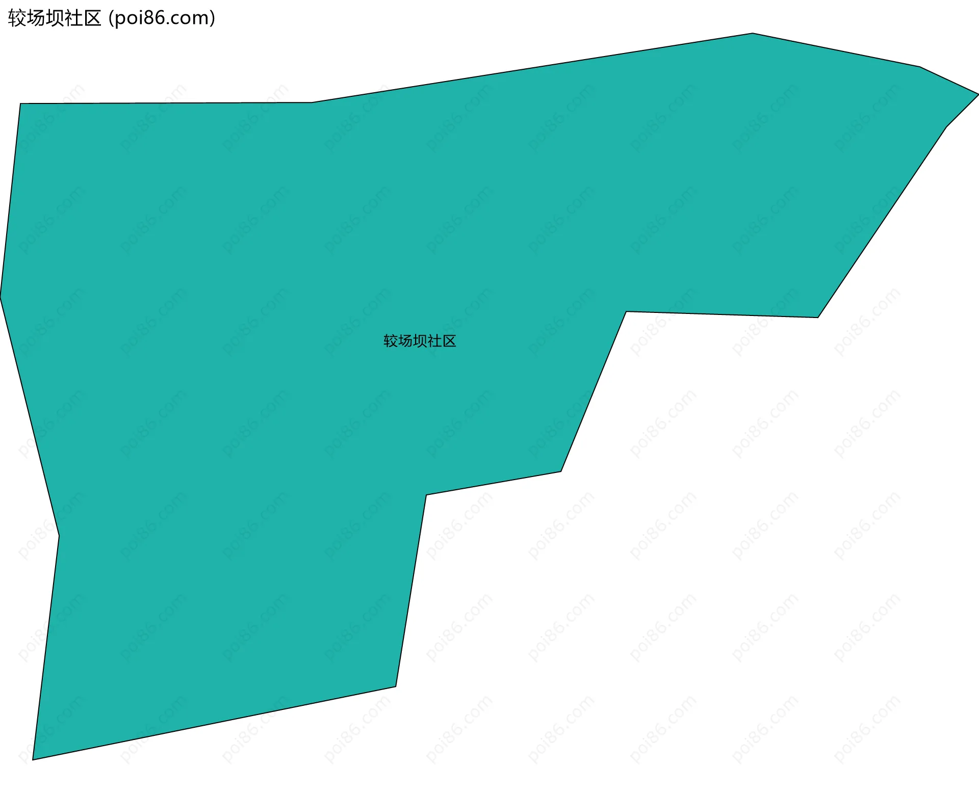 较场坝社区边界地图
