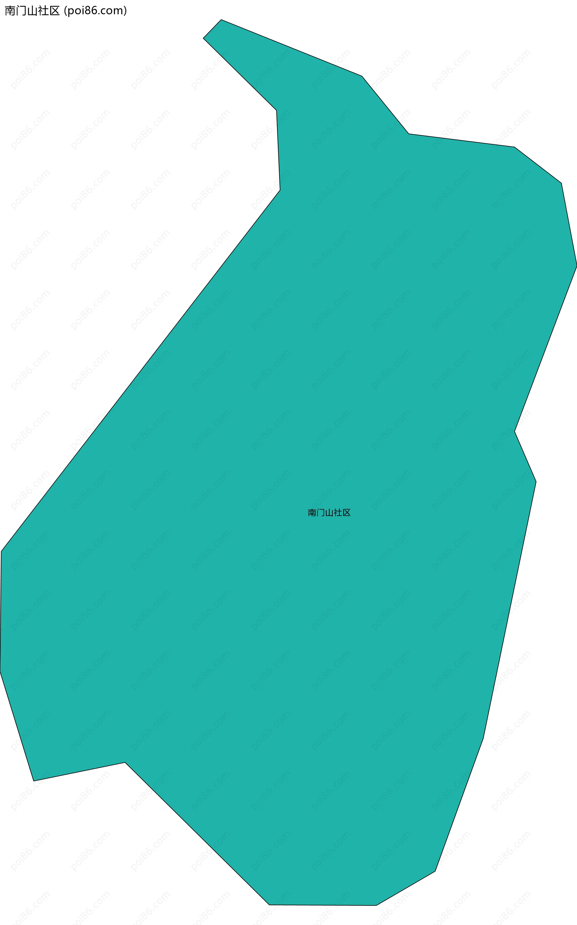 南门山社区边界地图