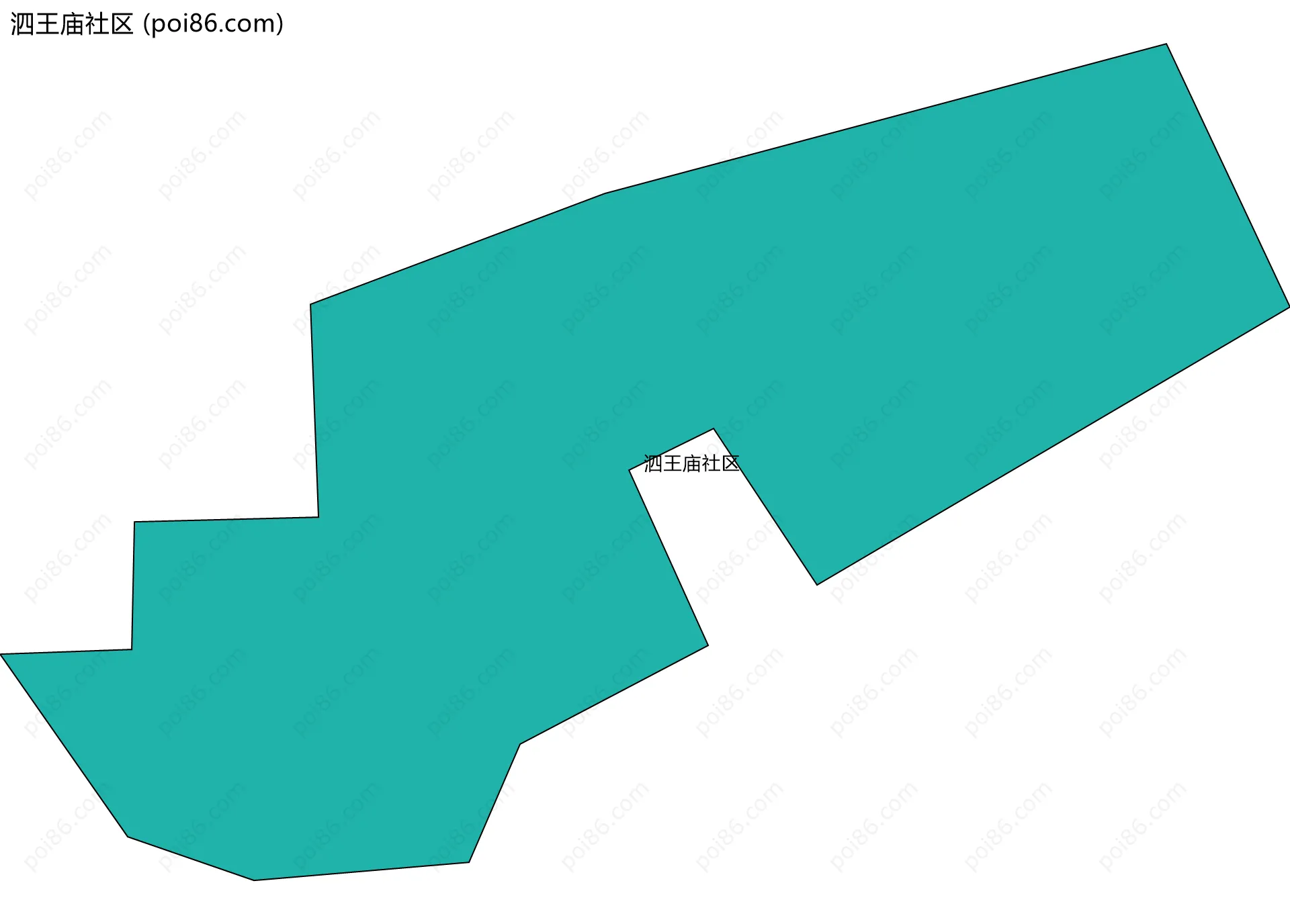 泗王庙社区边界地图