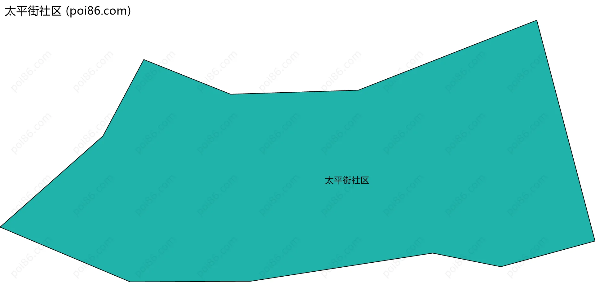 太平街社区边界地图