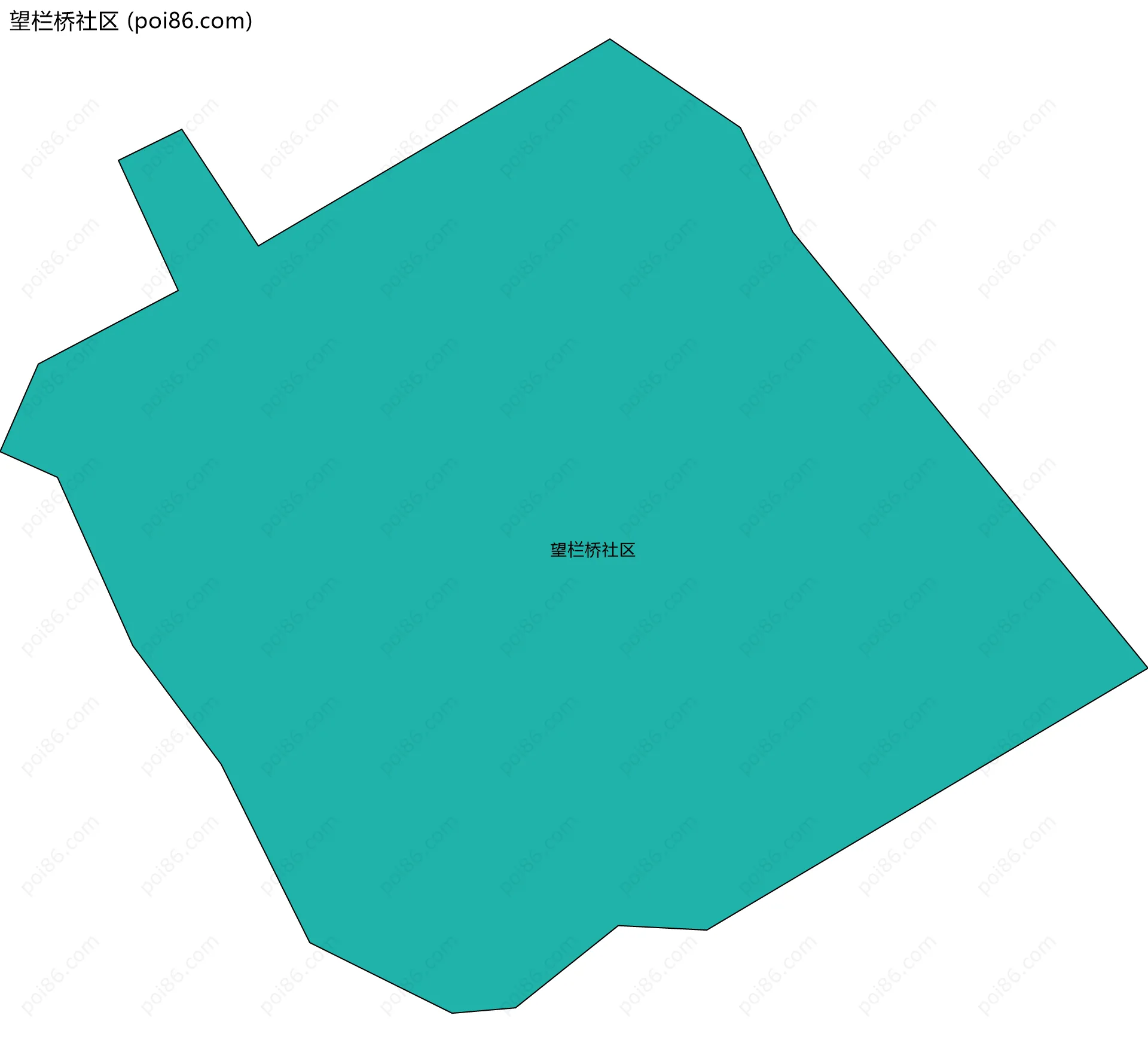 望栏桥社区边界地图