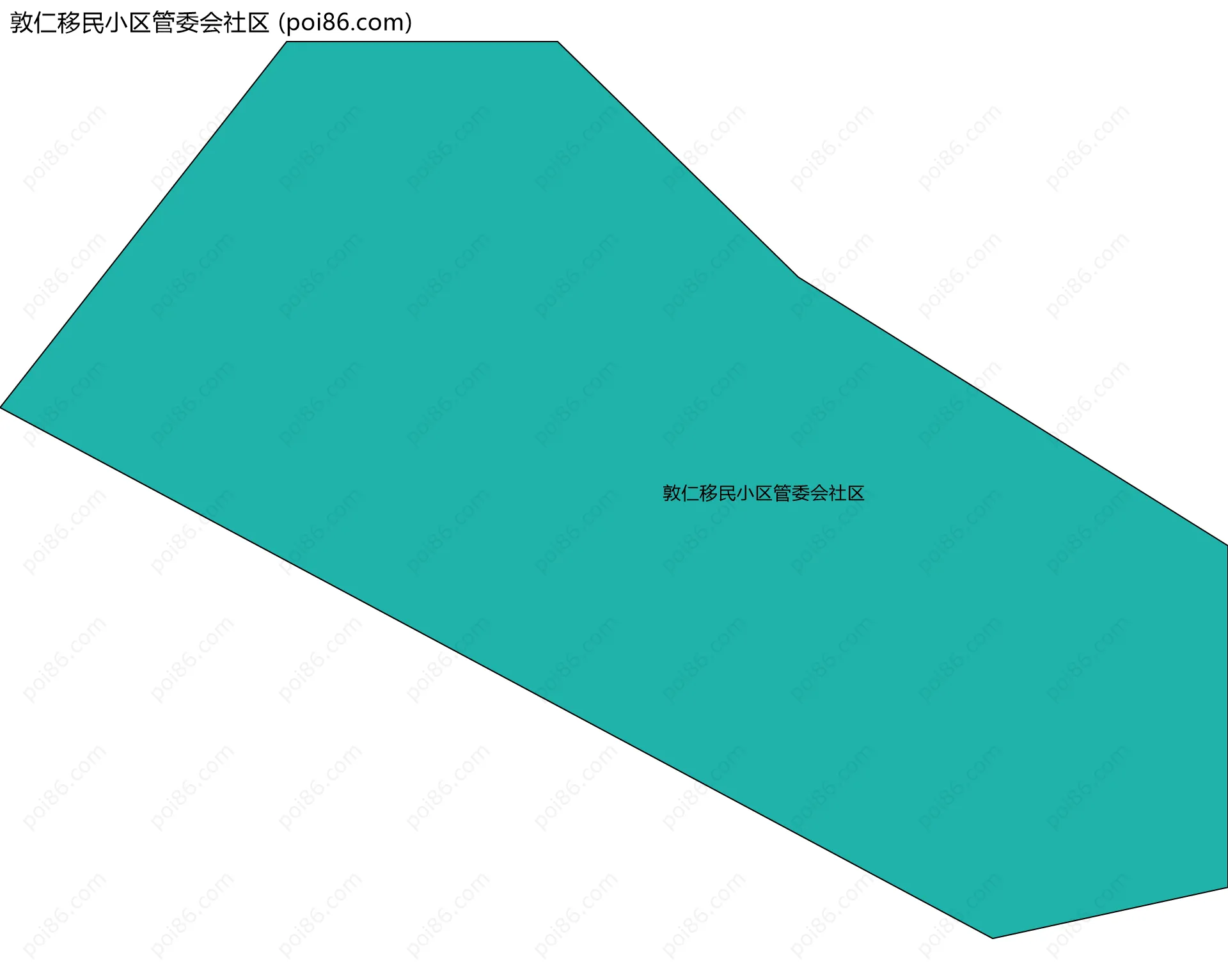 敦仁移民小区管委会社区边界地图