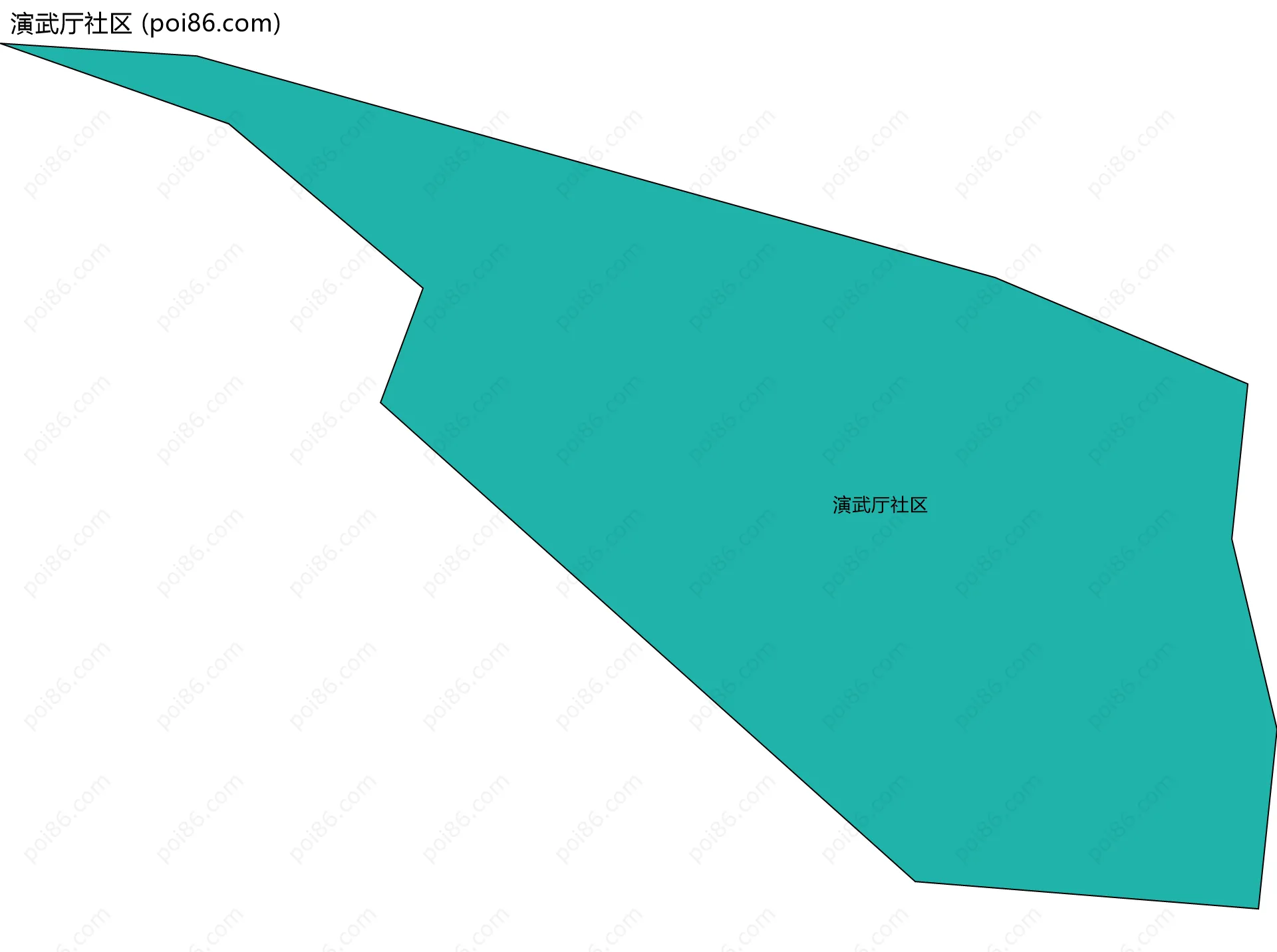 演武厅社区边界地图